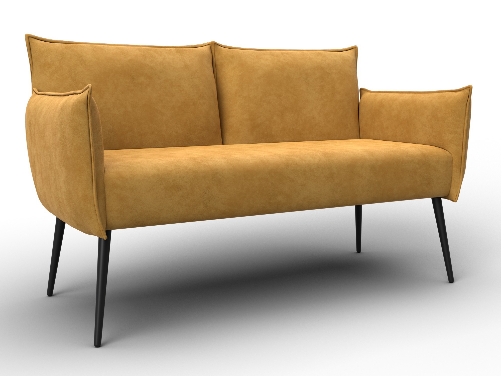 Изображение товара Диван прямой Лига-083 146x74x81 см велюр желтый BRUT 10