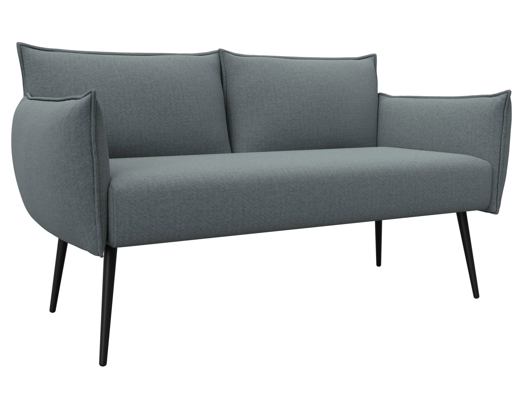 Изображение товара Диван прямой Лига-083 146x74x81 см рогожка серый