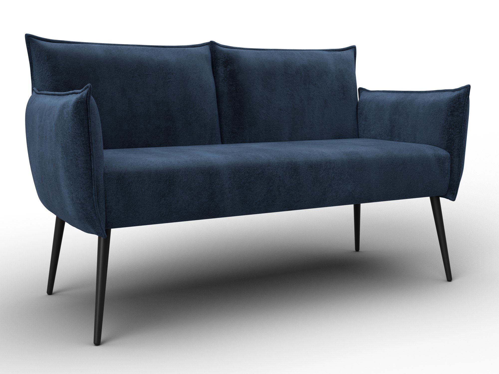 Изображение товара Диван прямой Лига-083 велюр синего цвета 146x74x81 см Россия