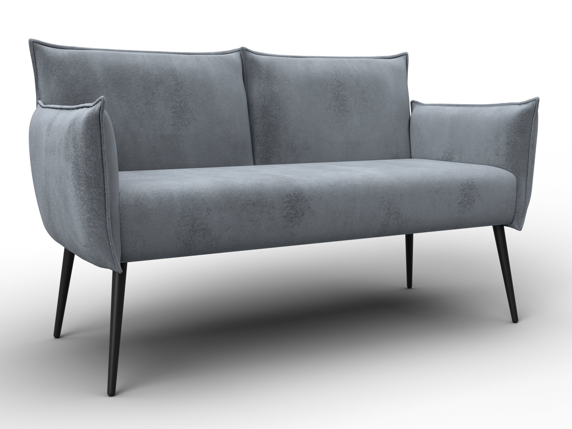 Изображение товара Диван прямой Лига-083 Лига диванов серый велюр 146x74x81 см