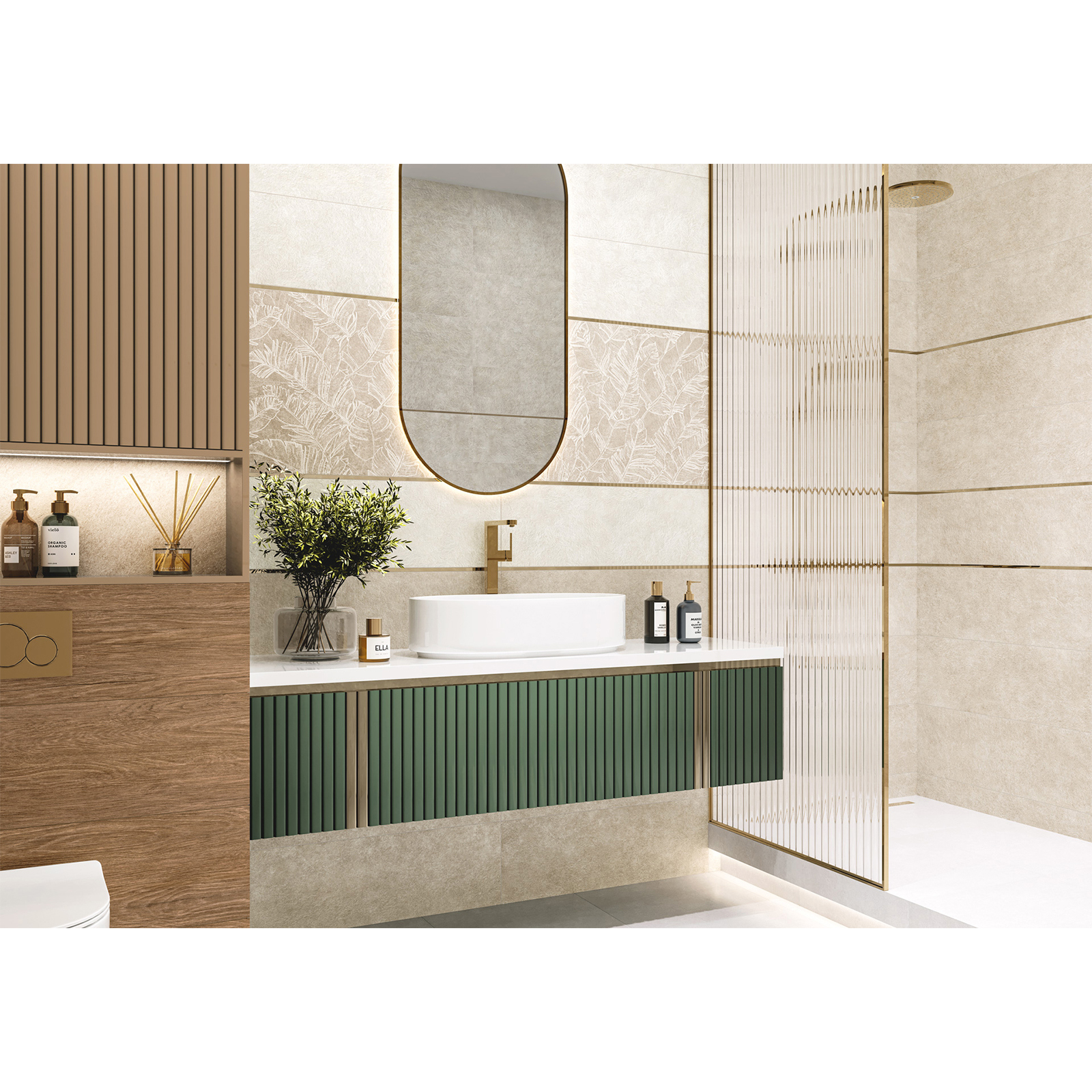 Изображение товара Настенная матовая плитка Alma ceramica Garden TWU3090GAR04R 30x90 см белая