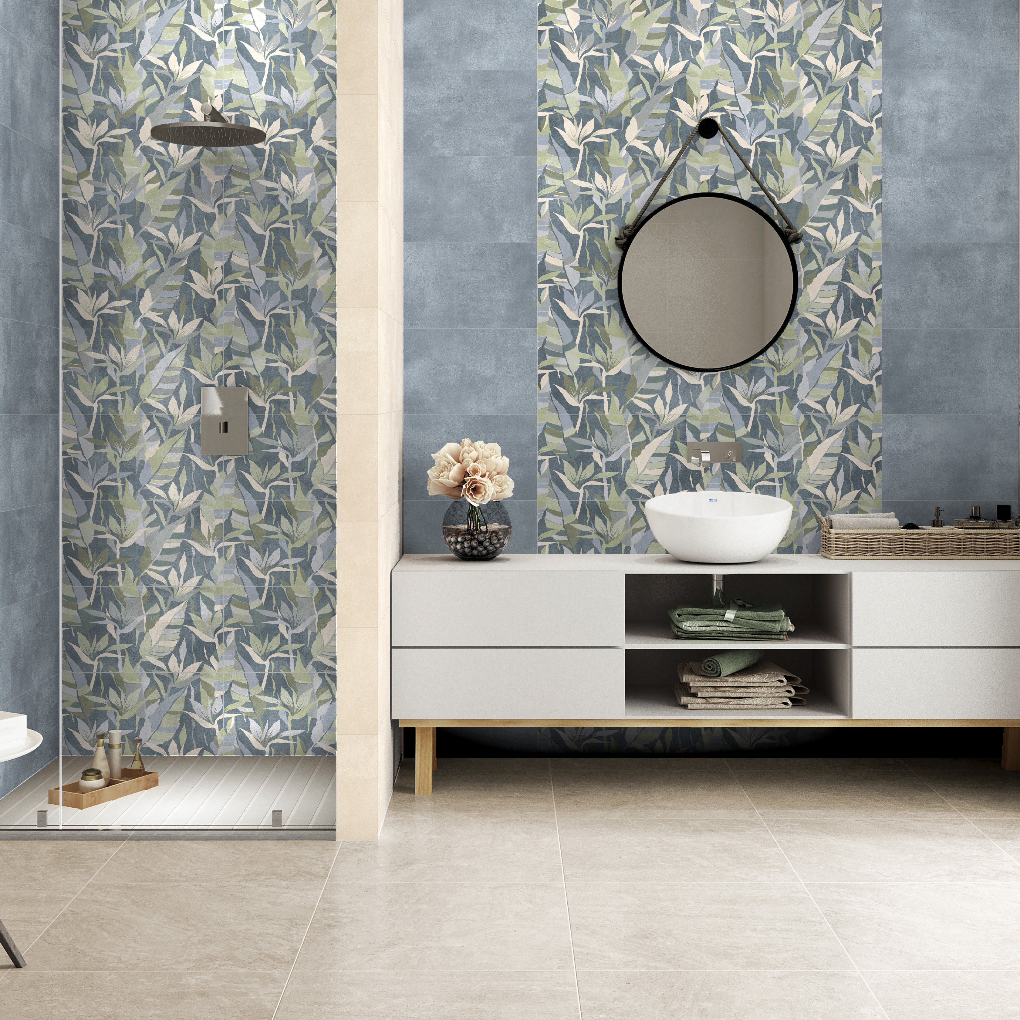 Изображение товара Настенная керамическая плитка Global tile GT244VG 30x60 синий для интерьера