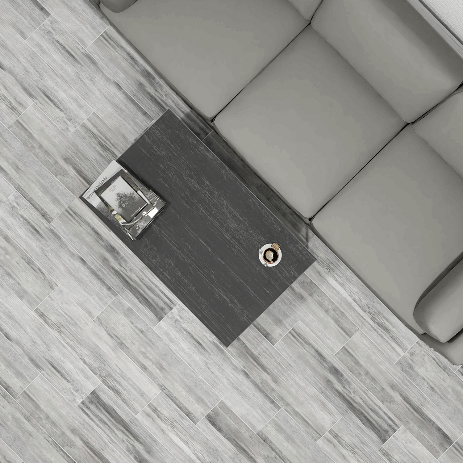 Изображение товара Керамогранит Global tile Hamburg_gt GT208021901MCR 19.8x80см цвет серый