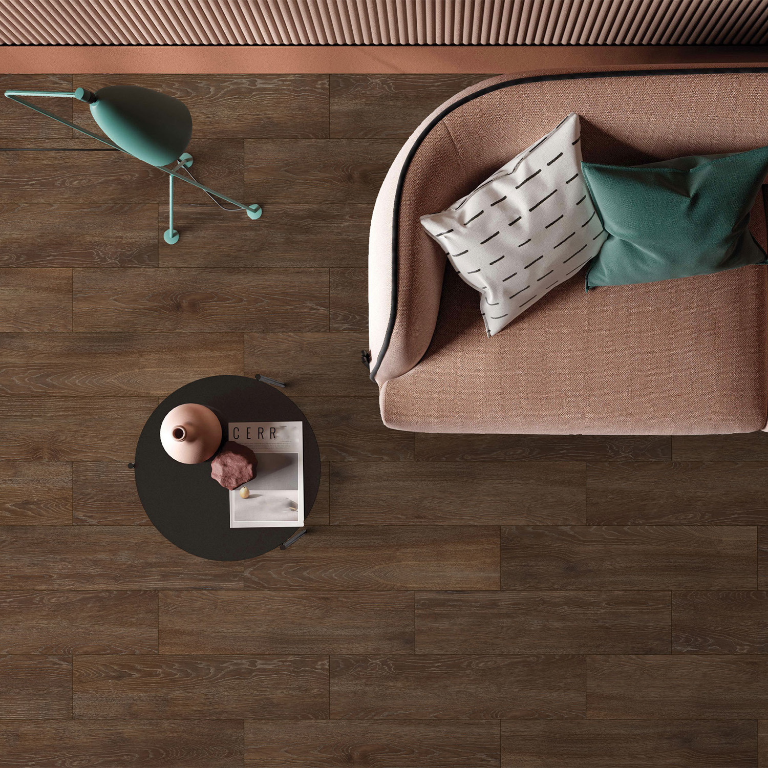 Изображение товара Керамический плитка Global tile Narva GT 19.8x80 см под дерево коричневая