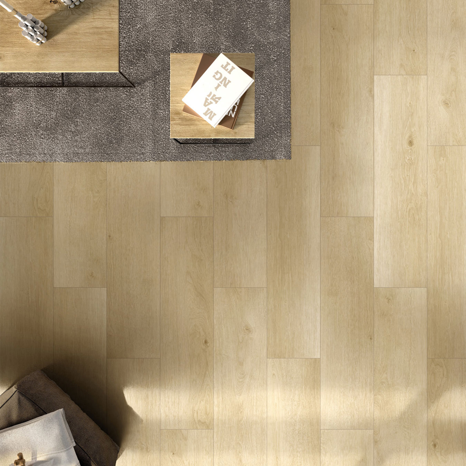 Изображение товара Керамогранит Global tile Tartu_gt GT208021702MCR 19.8x80см бежевый с имитацией Дерева