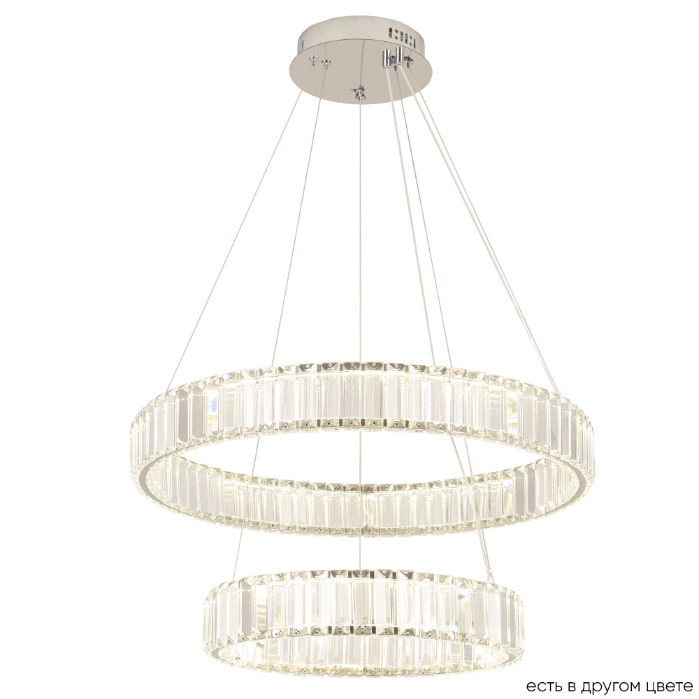 Изображение товара Светильник подвесной светодиодный Crystal lux Musika sp100w chrome 33 м² нейтральный белый свет цвет хром