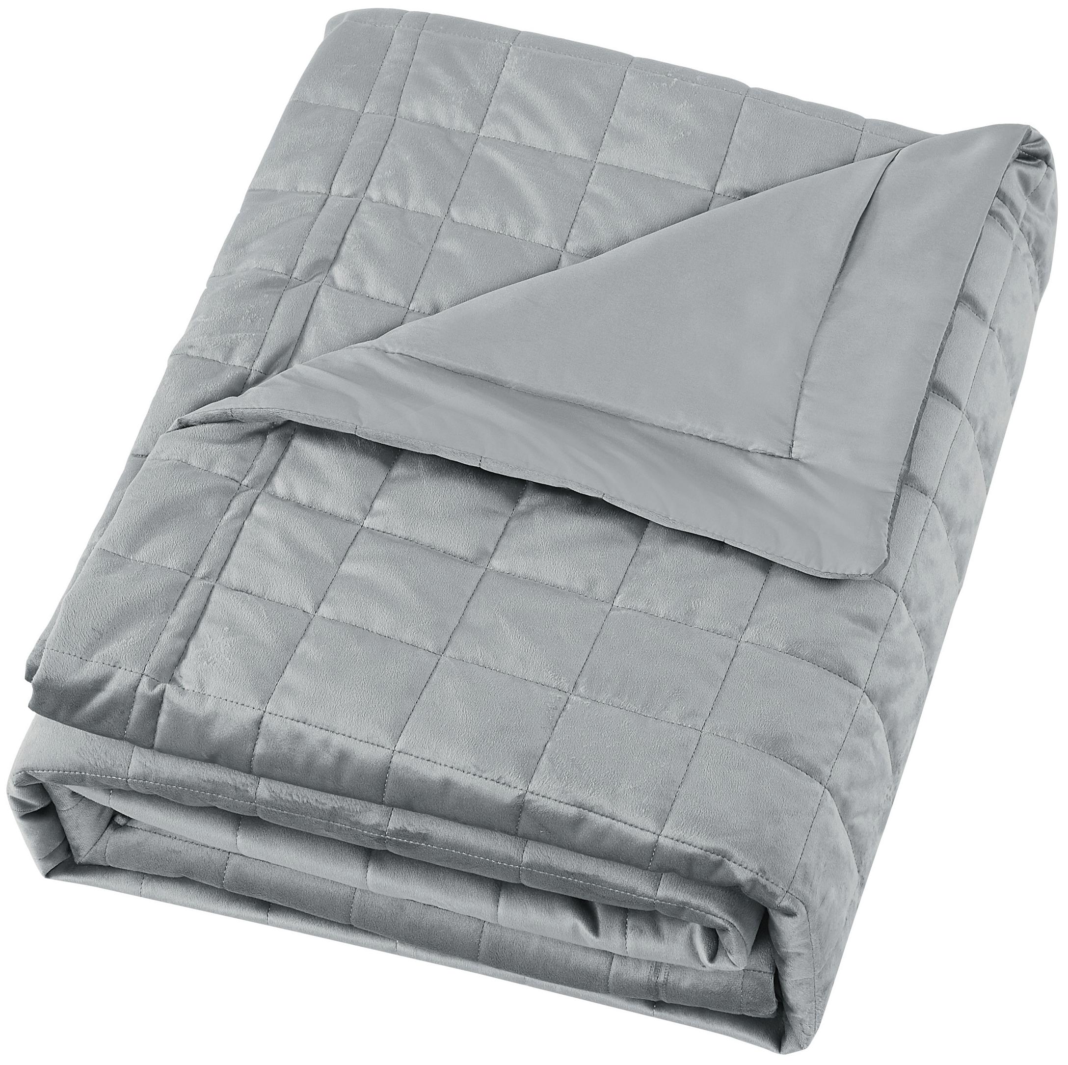 Изображение товара Покрывало Etna из велюра 240x220 см современное серое