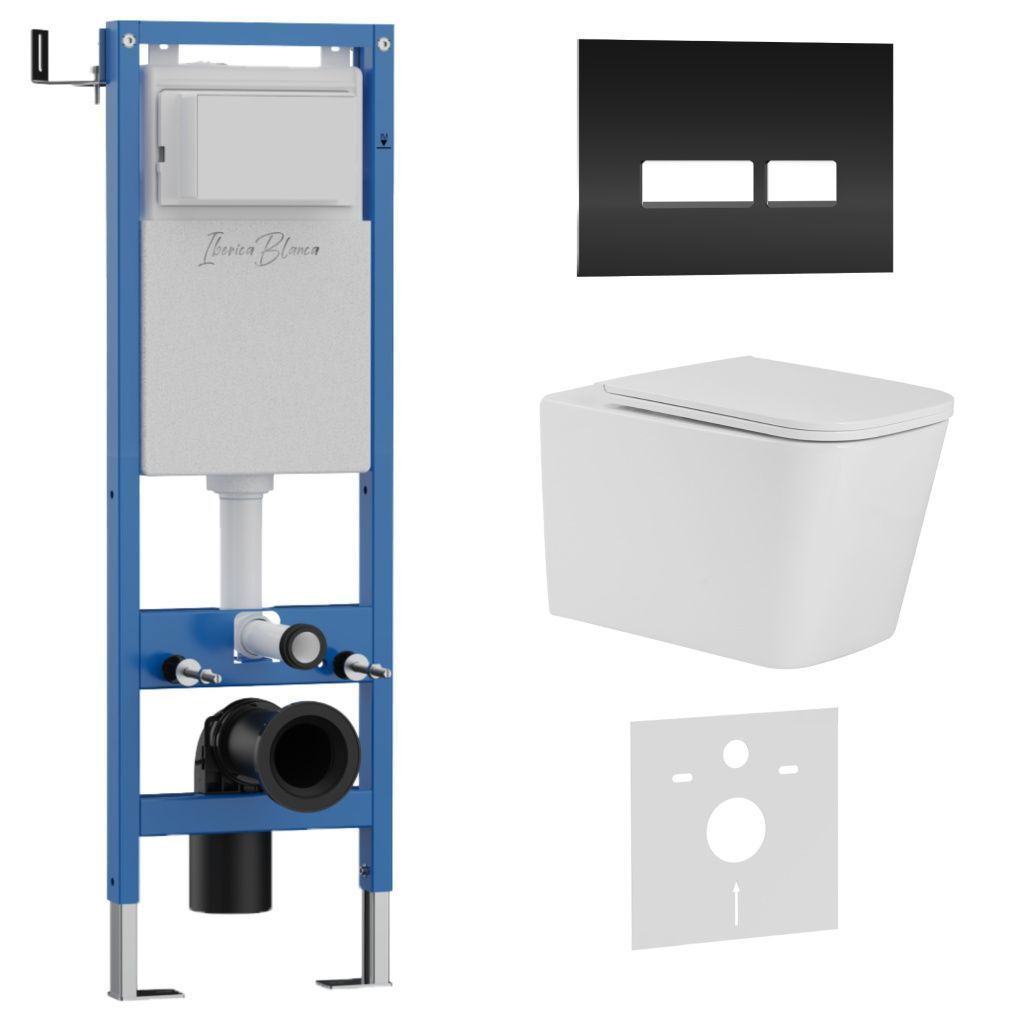 Изображение товара Комплект инсталляция с унитазом Iberica blanca IB.001M.TLA.234.2211 белый