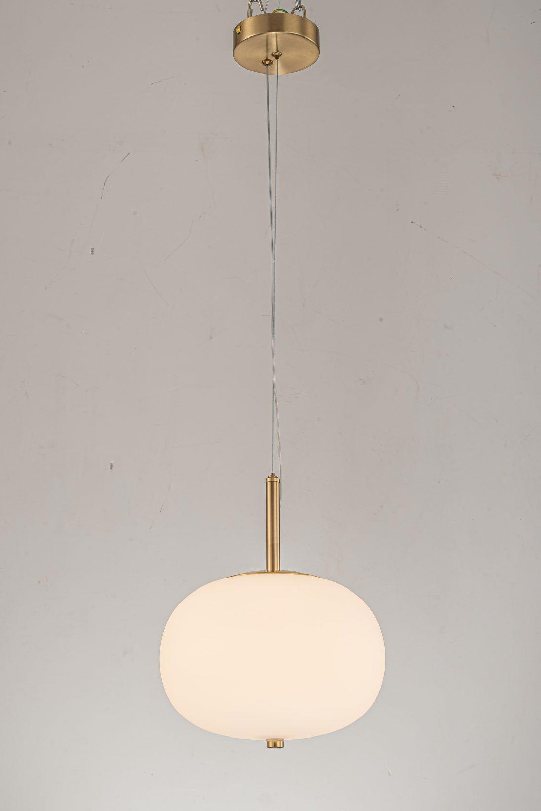 Изображение товара Подвесной светильник LED Nevilie L 1.P3 W белый и золотой современный дизайн