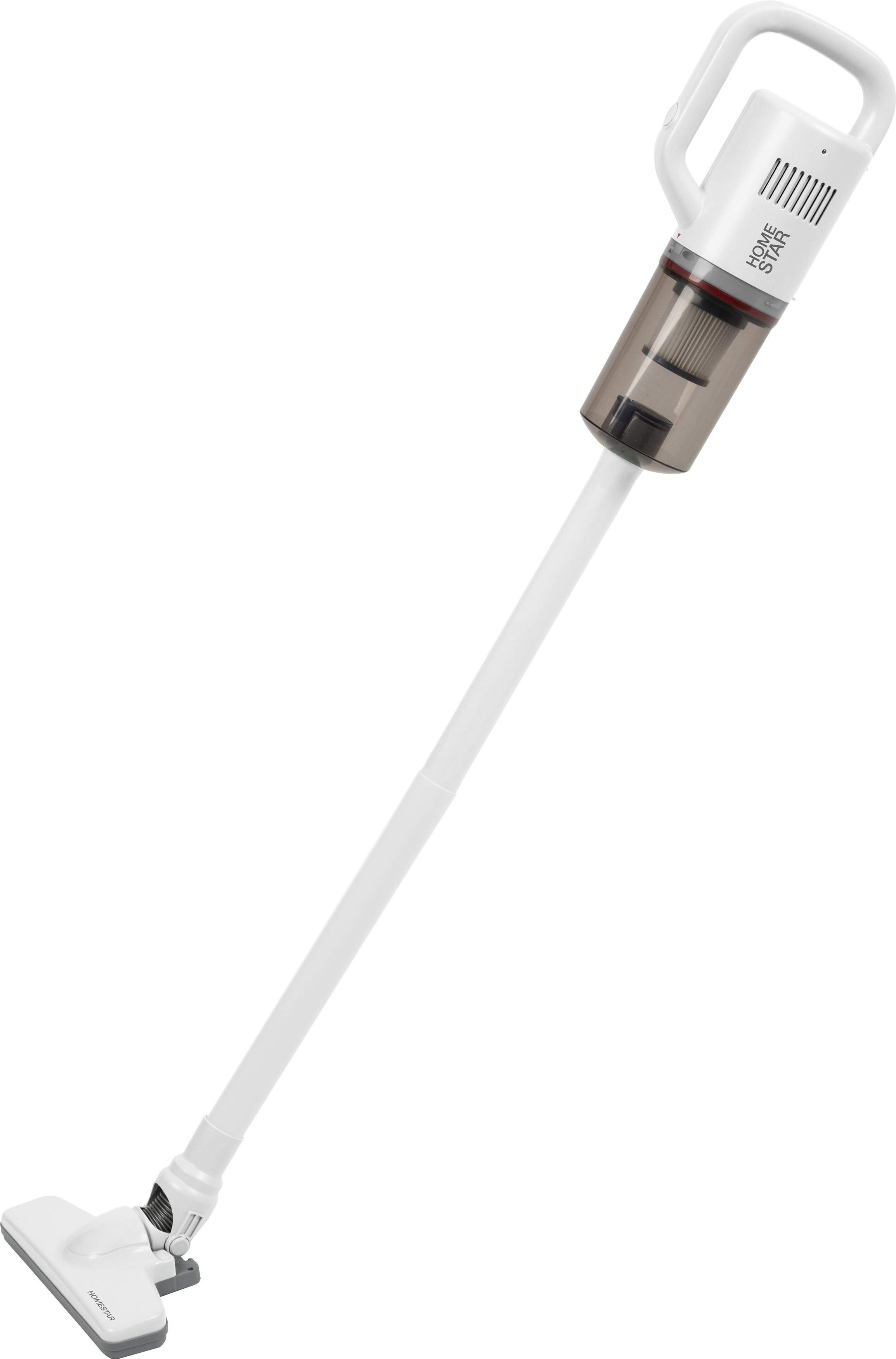 Изображение товара Вертикальный пылесос Homestar HS-1027 белый с HEPA фильтром и аккумулятором