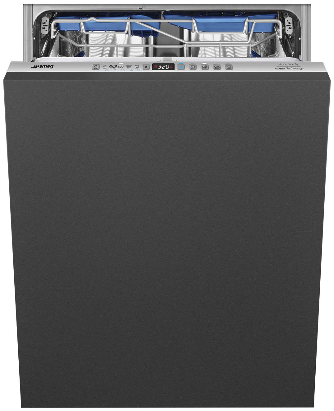 Изображение товара Встраиваемая посудомоечная машина Smeg STL333CL 59.8 см 11 программ цвет серый/серебристый Изображение товара Встраиваемая посудомоечная машина Smeg STL333CL 59.8 см 11 программ цвет серый/серебристый