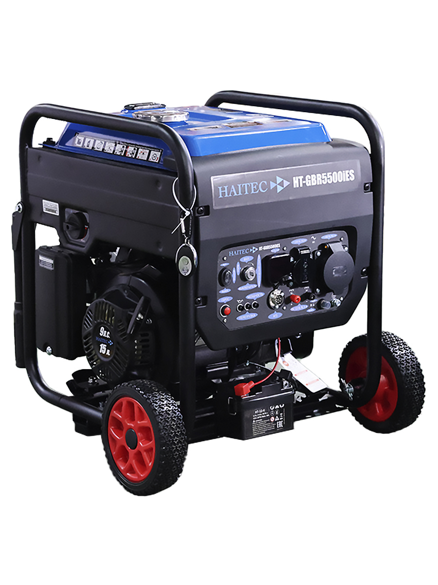 Изображение товара Бензиновый инверторный генератор Haitec HT-GBR5500IES 5.5 кВт с электростартером