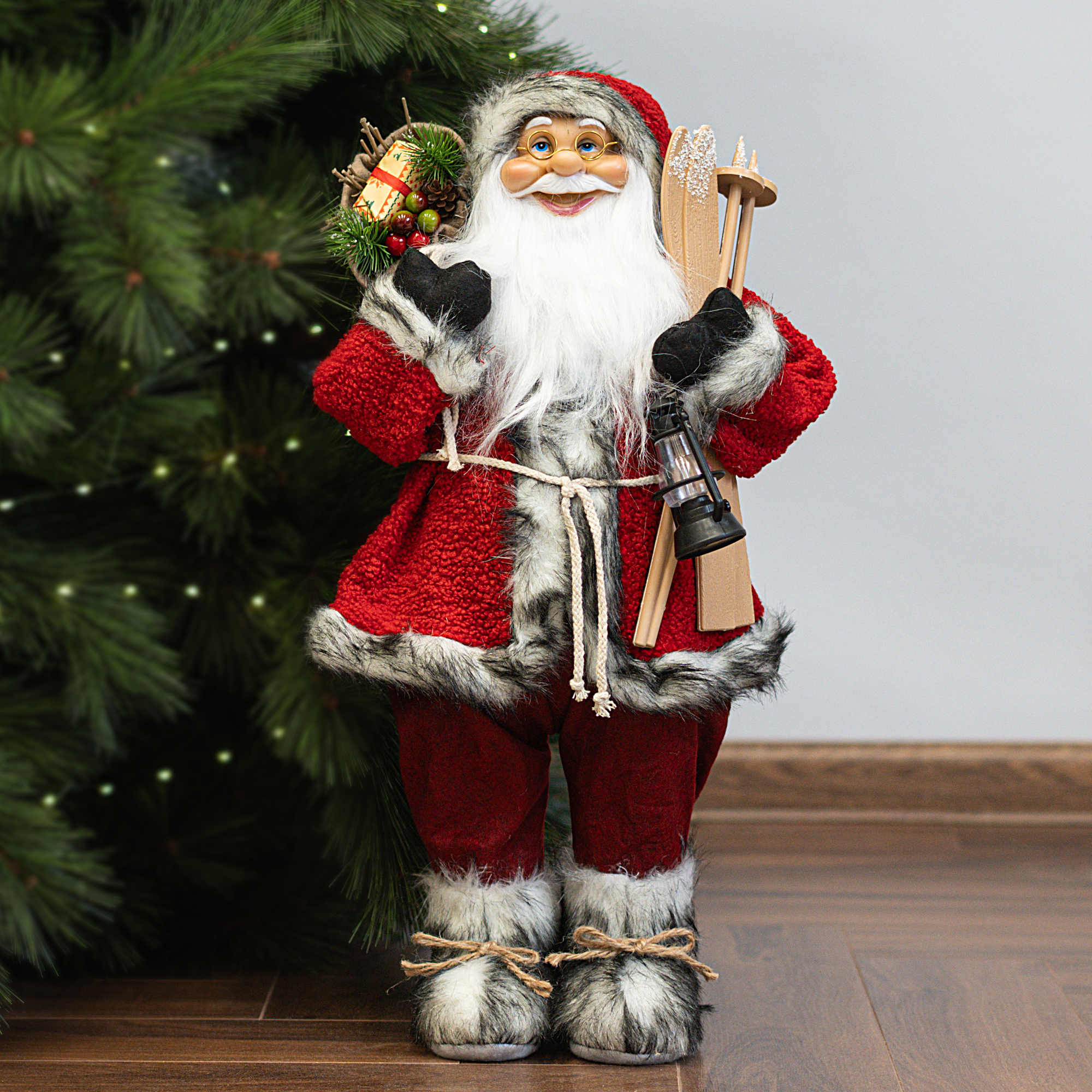 Изображение товара Фигура декоративная KREAFORTA Санта 60 см красный новогодний декор