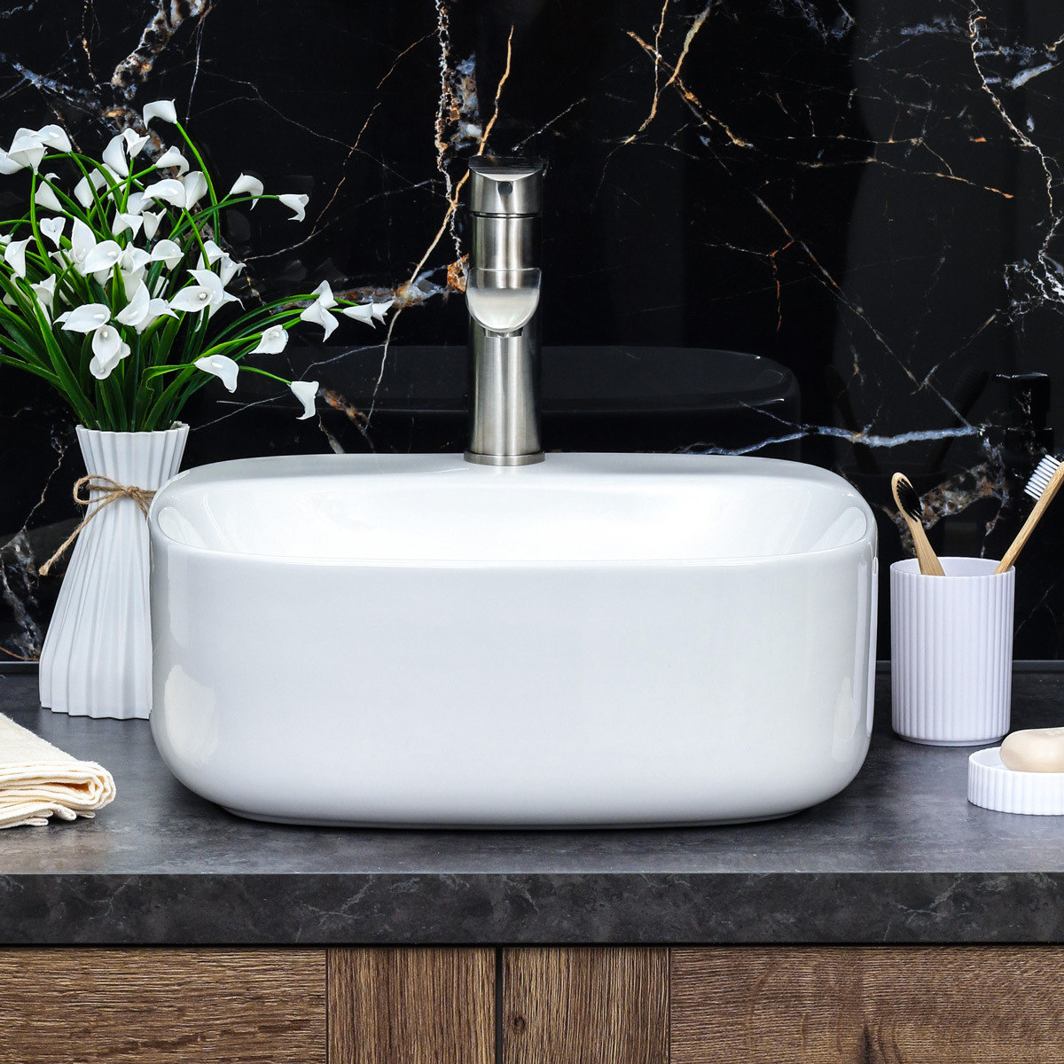 Изображение товара Раковина накладная Melana раковина 320306-805 42см цвет белый