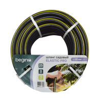 Изображение товара Шланг для полива BEGINIA Elastic Pro Армированный 1" 25 м Термоэластопласт (ТЭП)