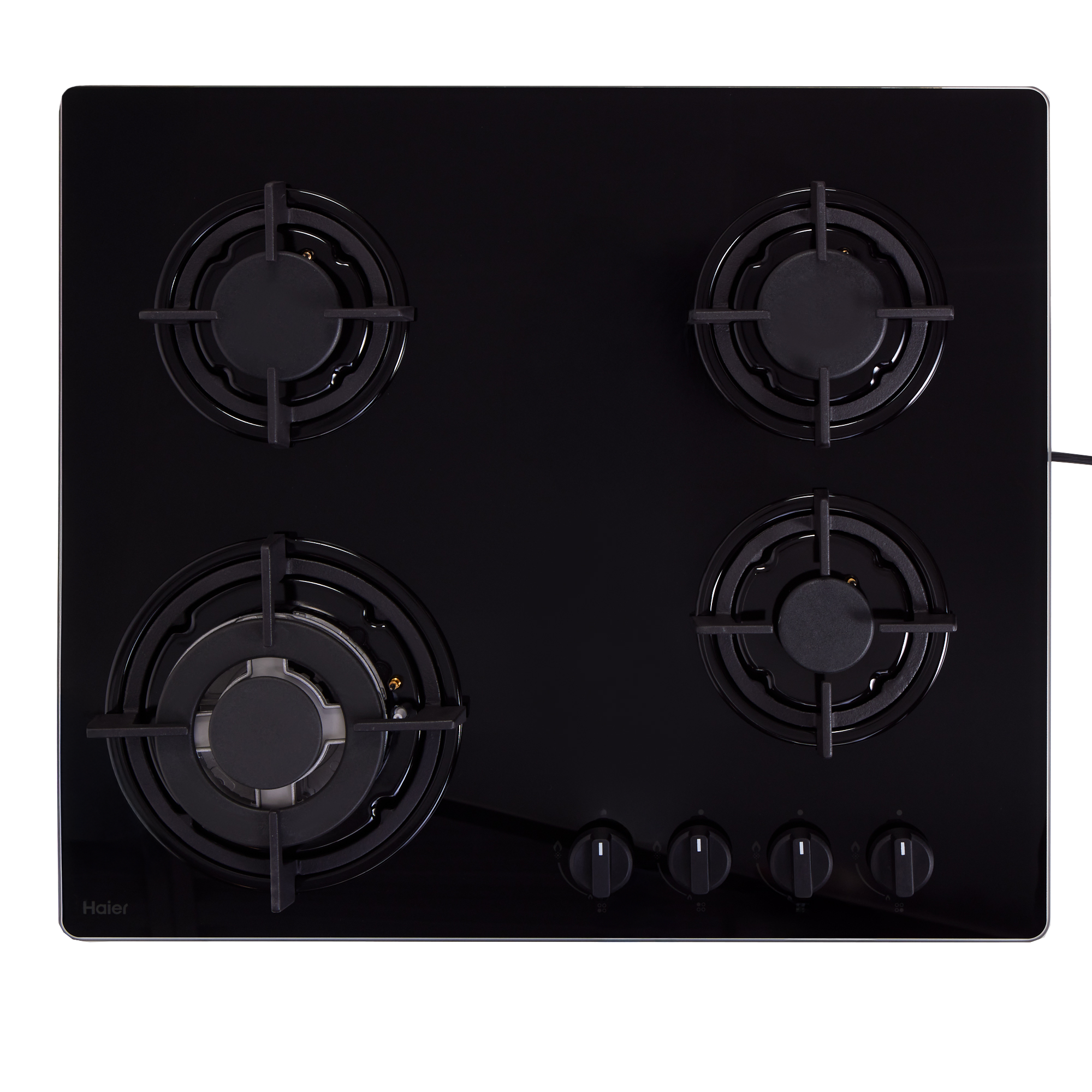 Газовая варочная панель Haier HHX-G64CWB1 58 см 4 конфорки цвет черный - 9