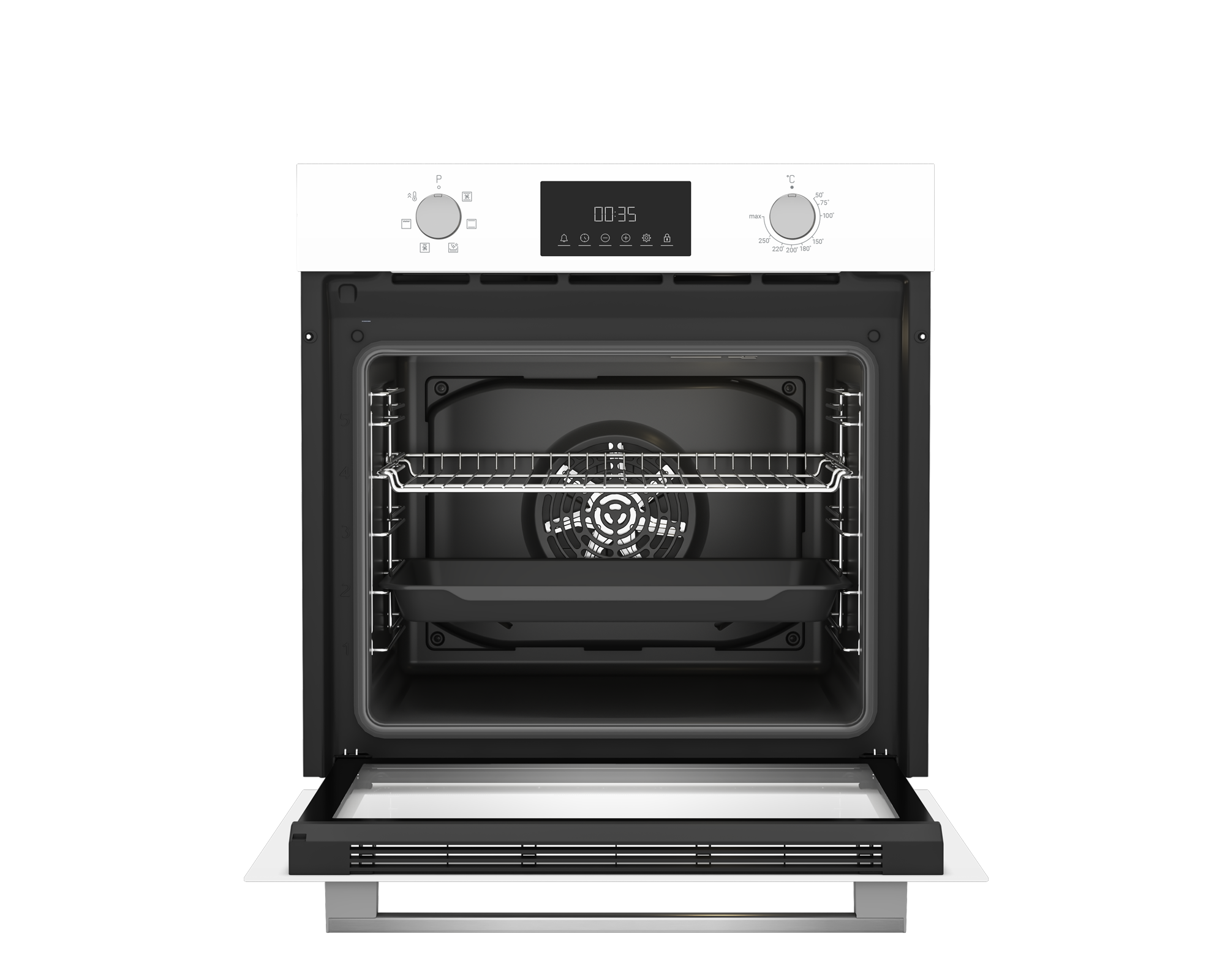 Электрический духовой шкаф Indesit IFE 3644 WH 59.4x59.5 см конвекция цвет белый - 2