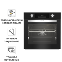 Изображение товара Встраиваемый духовой шкаф Hotpoint HFE9 1231 JSH BL 60x60x57 см цвет черный