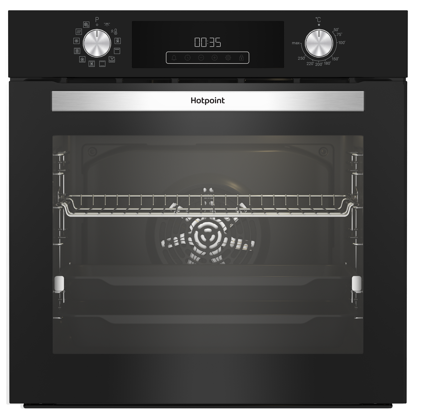Встраиваемый духовой шкаф Hotpoint HFE9 1231 JSH BL 60x60x57 см цвет черный - 1