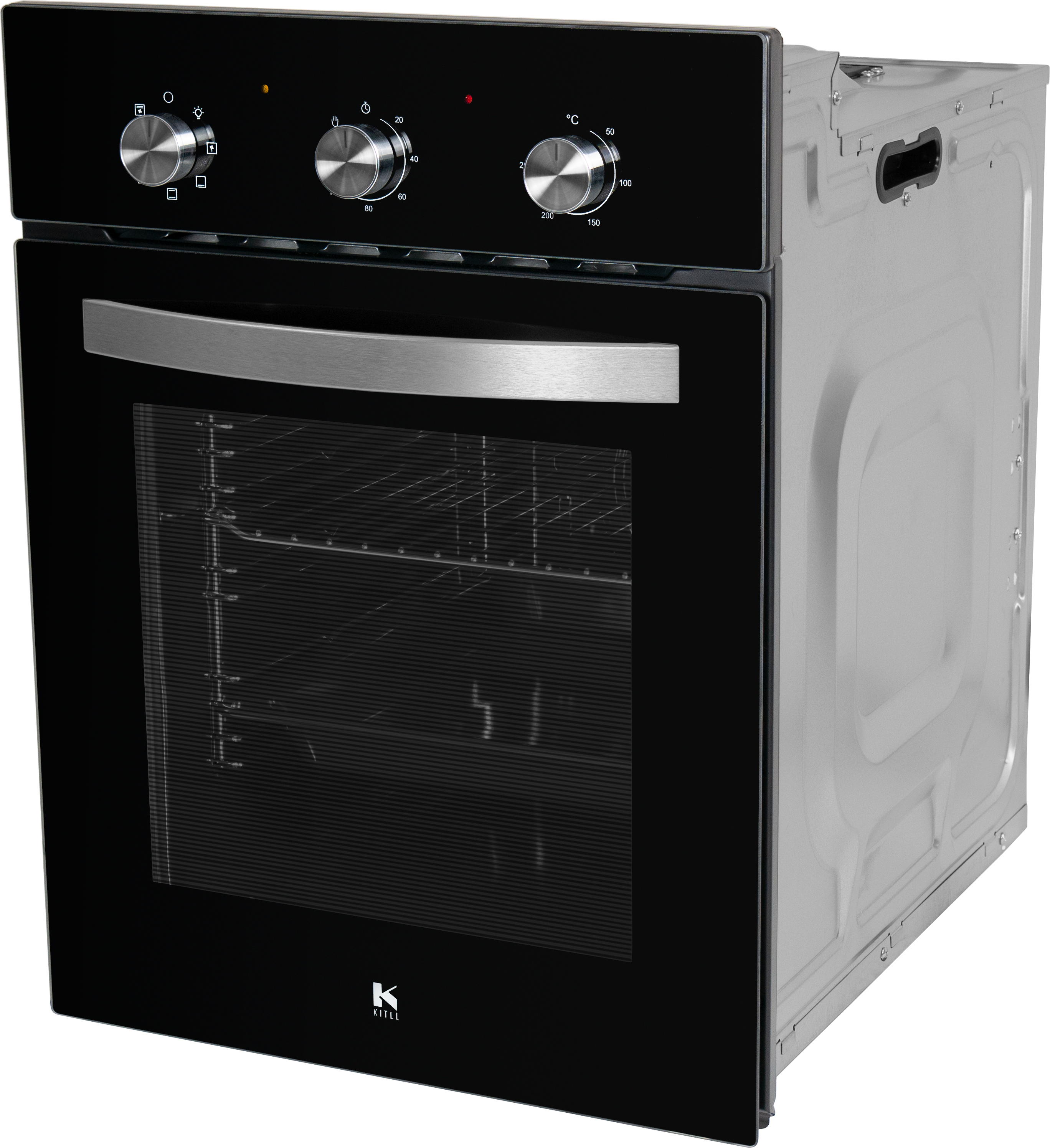 Электрический духовой шкаф Kitll KOB 4502 BLACK 45x59.5x58 см цвет чёрный - 2