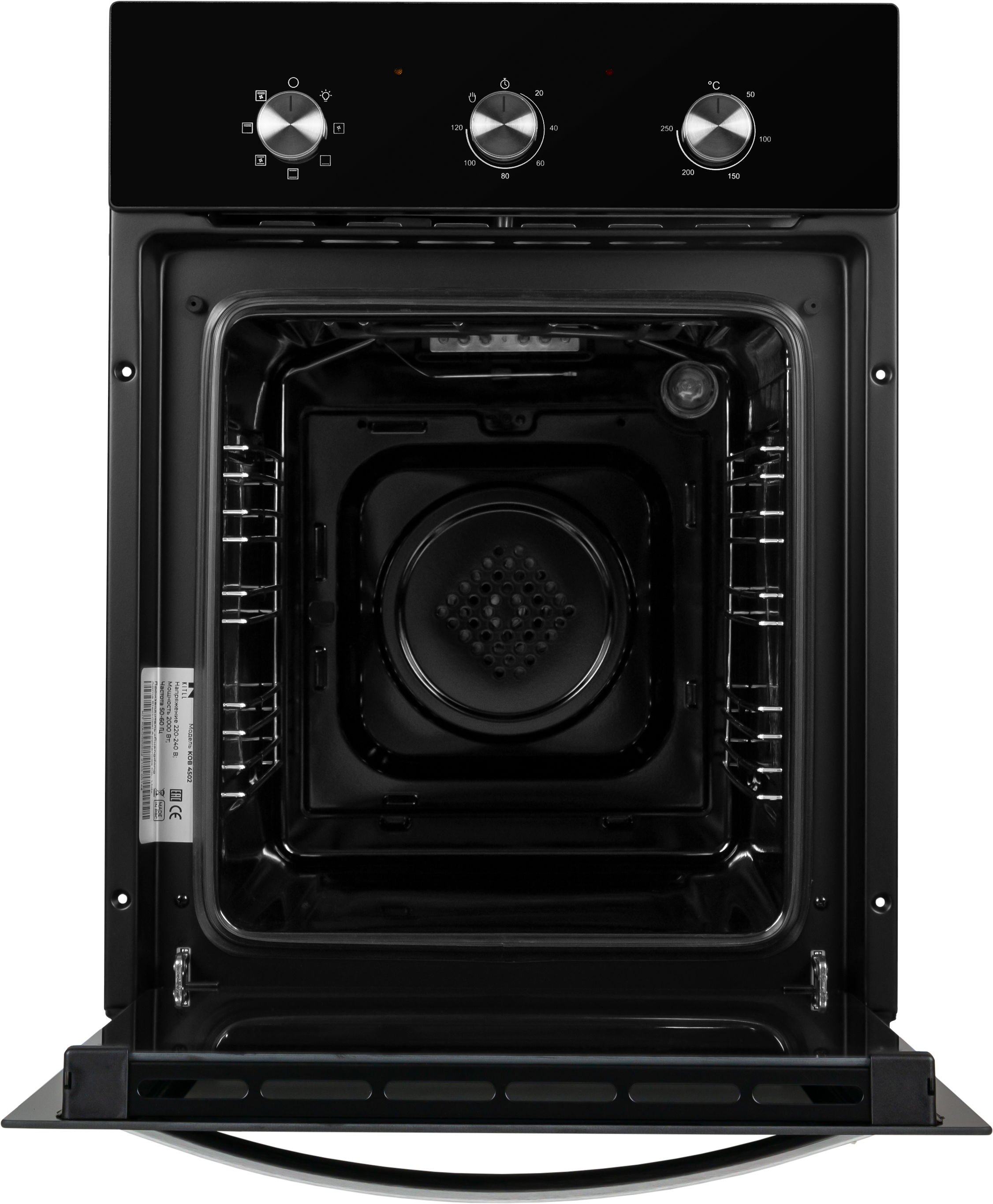 Электрический духовой шкаф Kitll KOB 4502 BLACK 45x59.5x58 см цвет чёрный - 3