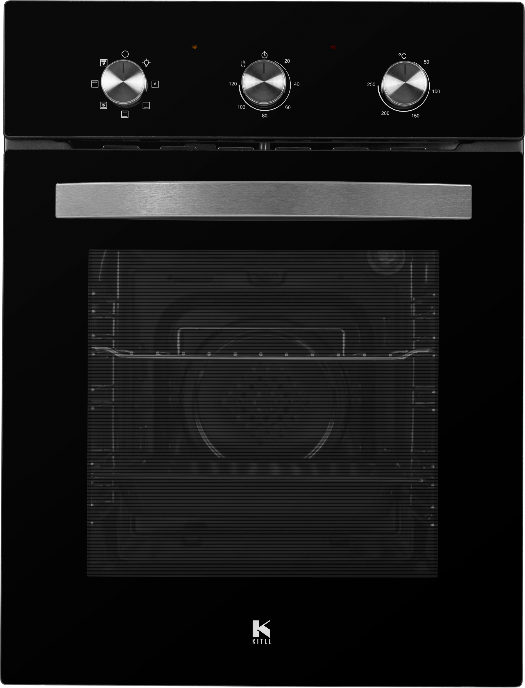 Электрический духовой шкаф Kitll KOB 4502 BLACK 45x59.5x58 см цвет чёрный - 1