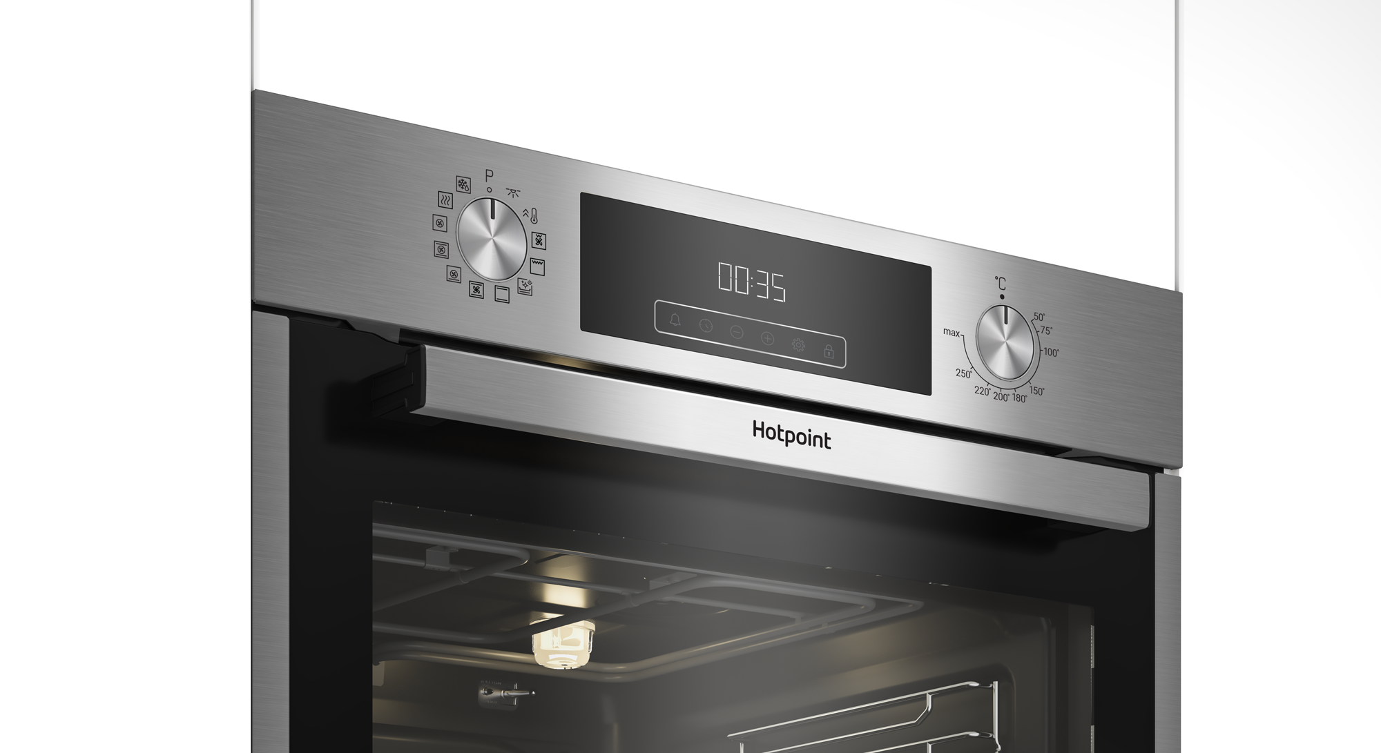 Встраиваемый духовой шкаф Hotpoint HFE9 1231 JSH IX 60x60x57 см цвет нержавейка - 5