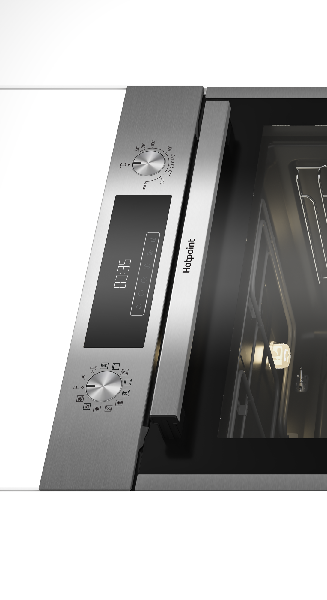 Встраиваемый духовой шкаф Hotpoint HFE9 1231 JSH IX 60x60x57 см цвет нержавейка - 4