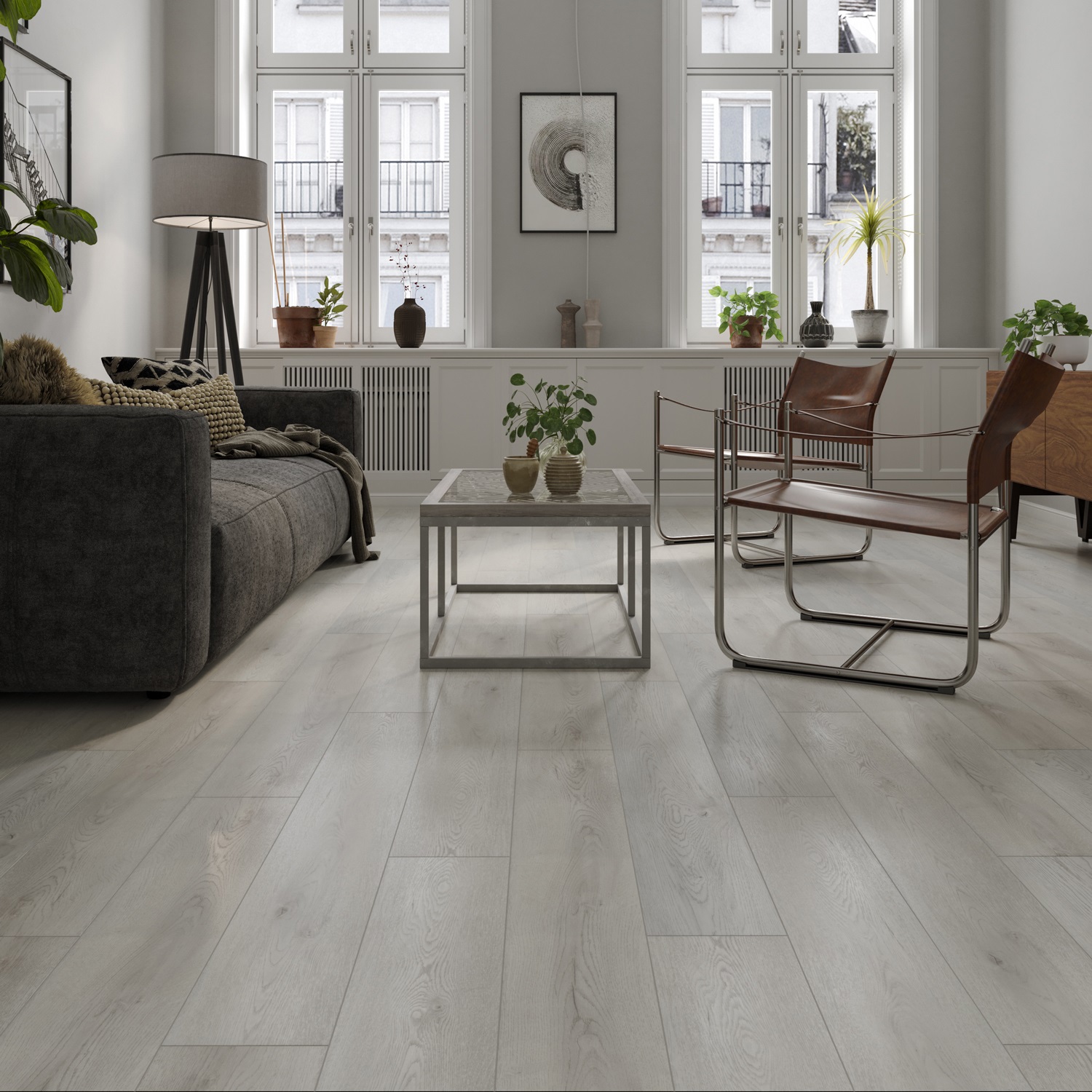 Изображение товара SPC плитка Natisston Дуб беленый 34 класс толщина 4 мм 2.232 м²
