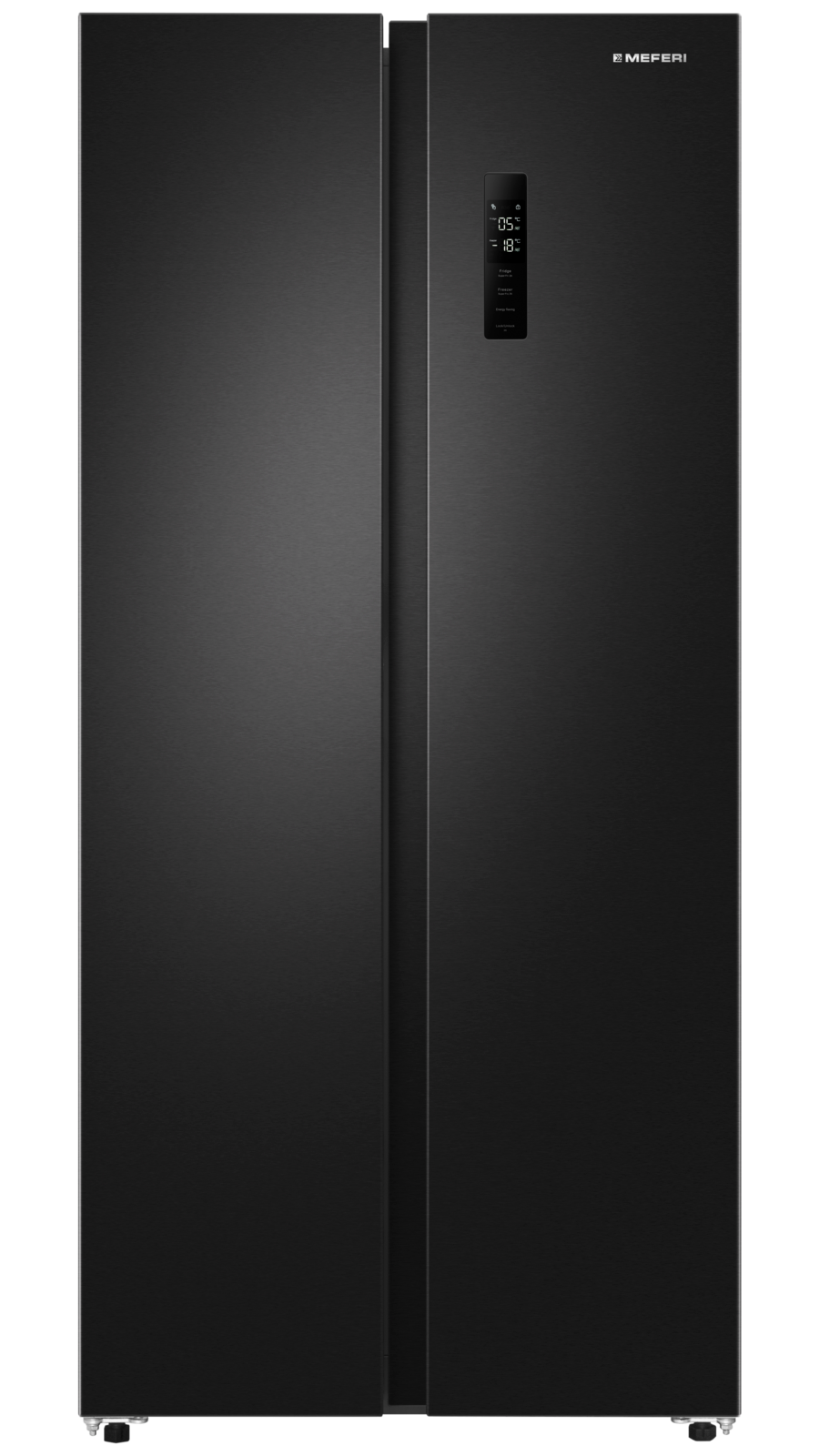 Изображение товара Холодильник Meferi MFR83BLACK IX Total No Frost Side by Side 83x180.8 см Черный