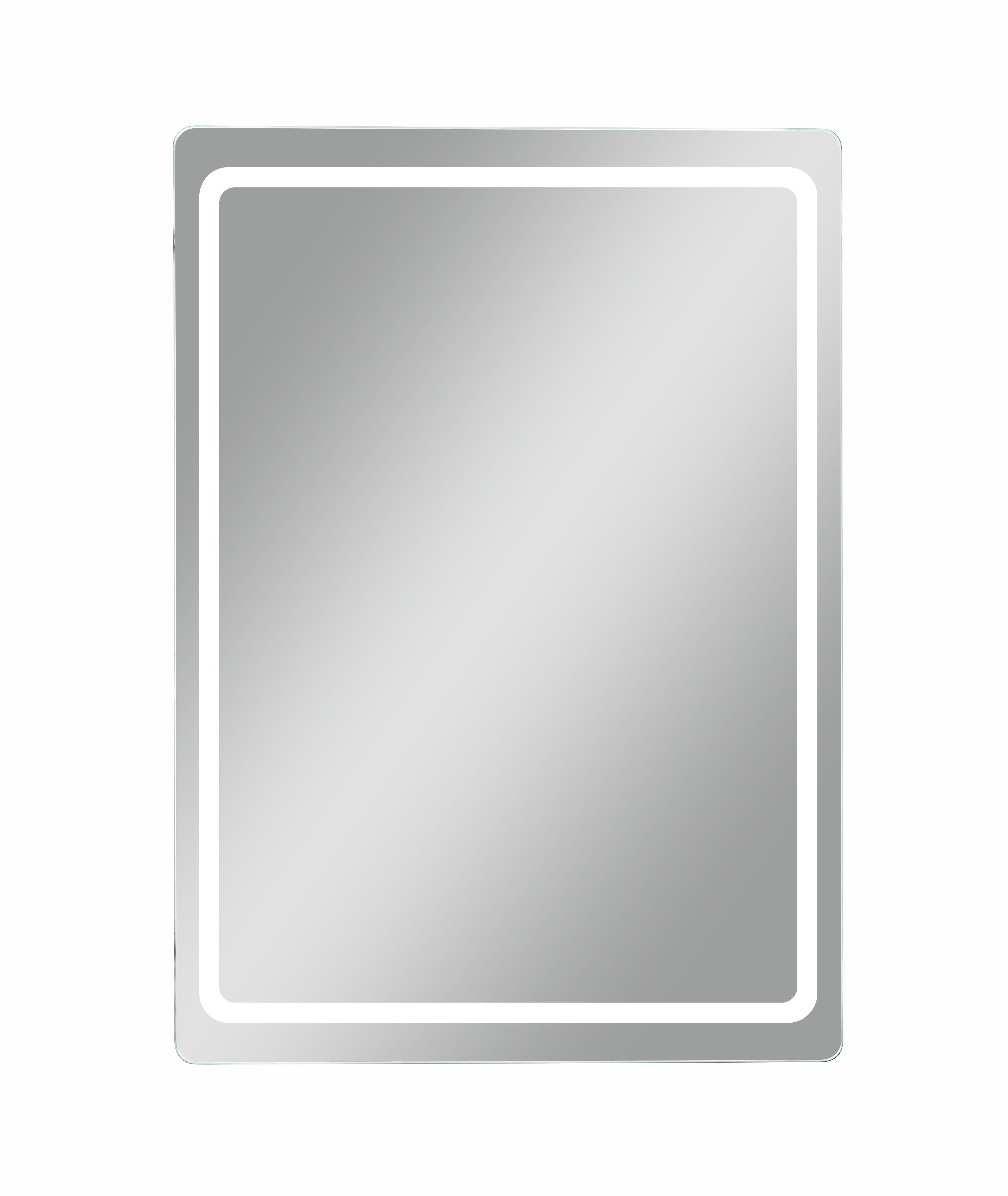 Шкаф зеркальный Easy Led подвесной с подсветкой 50x70 см цвет белый