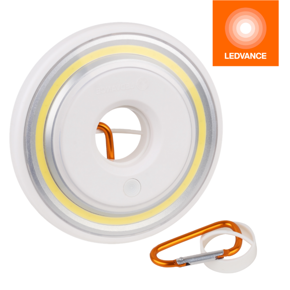 Изображение товара Ledvance кемпинговый фонарь на батарейках 180 люмен 2 2 Вт оранжево серебристый