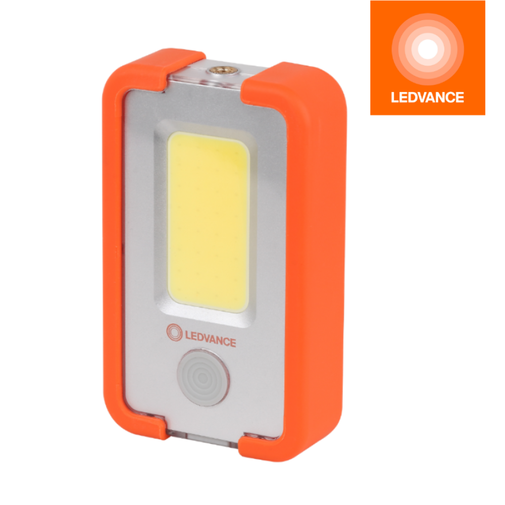 Изображение товара Фонарь ручной Ledvance аккумуляторный встроенные светодиоды 400 лм 4 Вт цвет оранжевый/серебристый