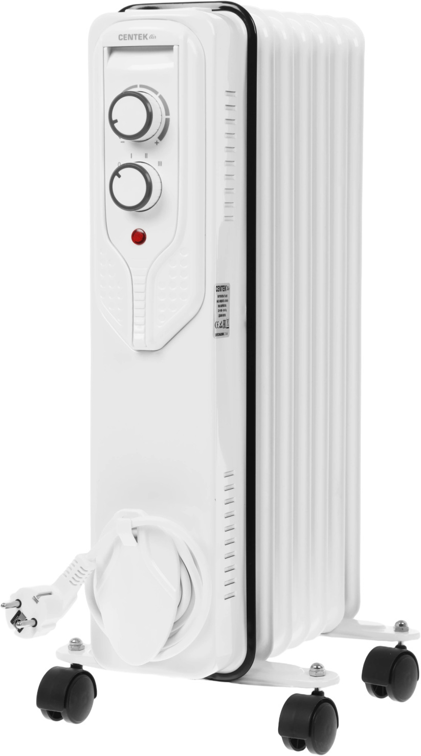 Изображение товара Обогреватель масляный Centek CT-6205 1500 Вт 7 секций белый