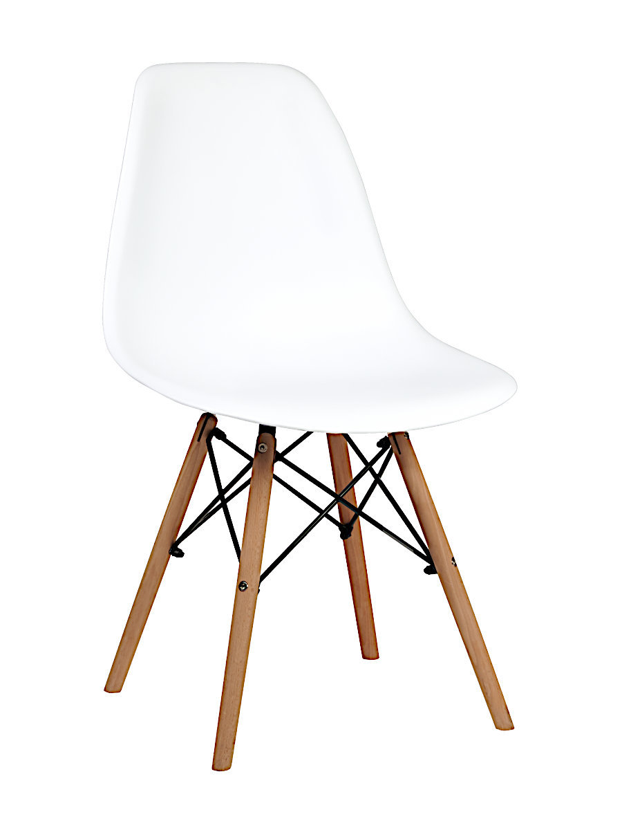 Изображение товара Стул кухонный Стулбержи со спинкой Eames 1 шт белый