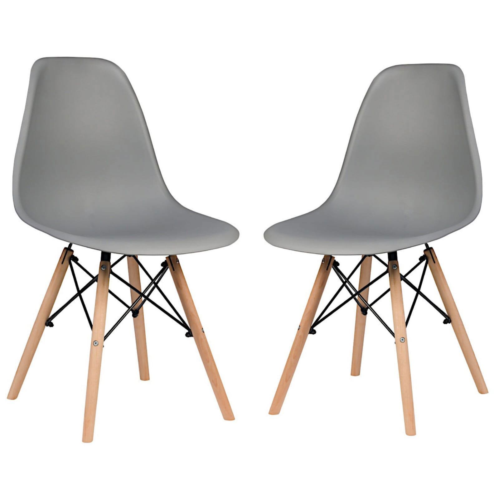 Изображение товара Стулья для кухни Стулбержи со спинкой Eames 2 шт темно-серый Изображение товара Стулья для кухни Стулбержи со спинкой Eames 2 шт темно-серый