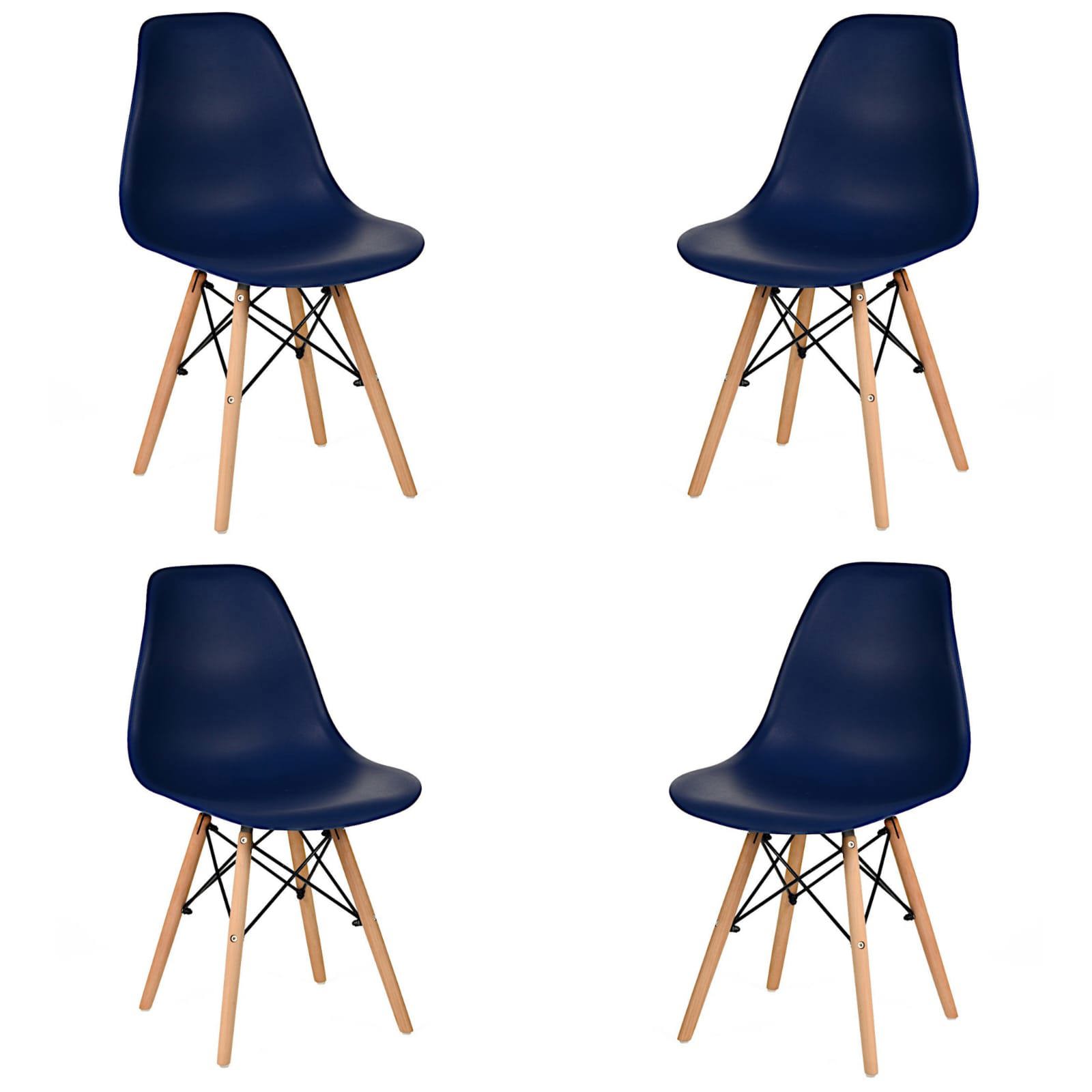 Изображение товара Стулья для кухни Стулбержи Eames 4 шт со спинкой сапфир Изображение товара Стулья для кухни Стулбержи Eames 4 шт со спинкой сапфир