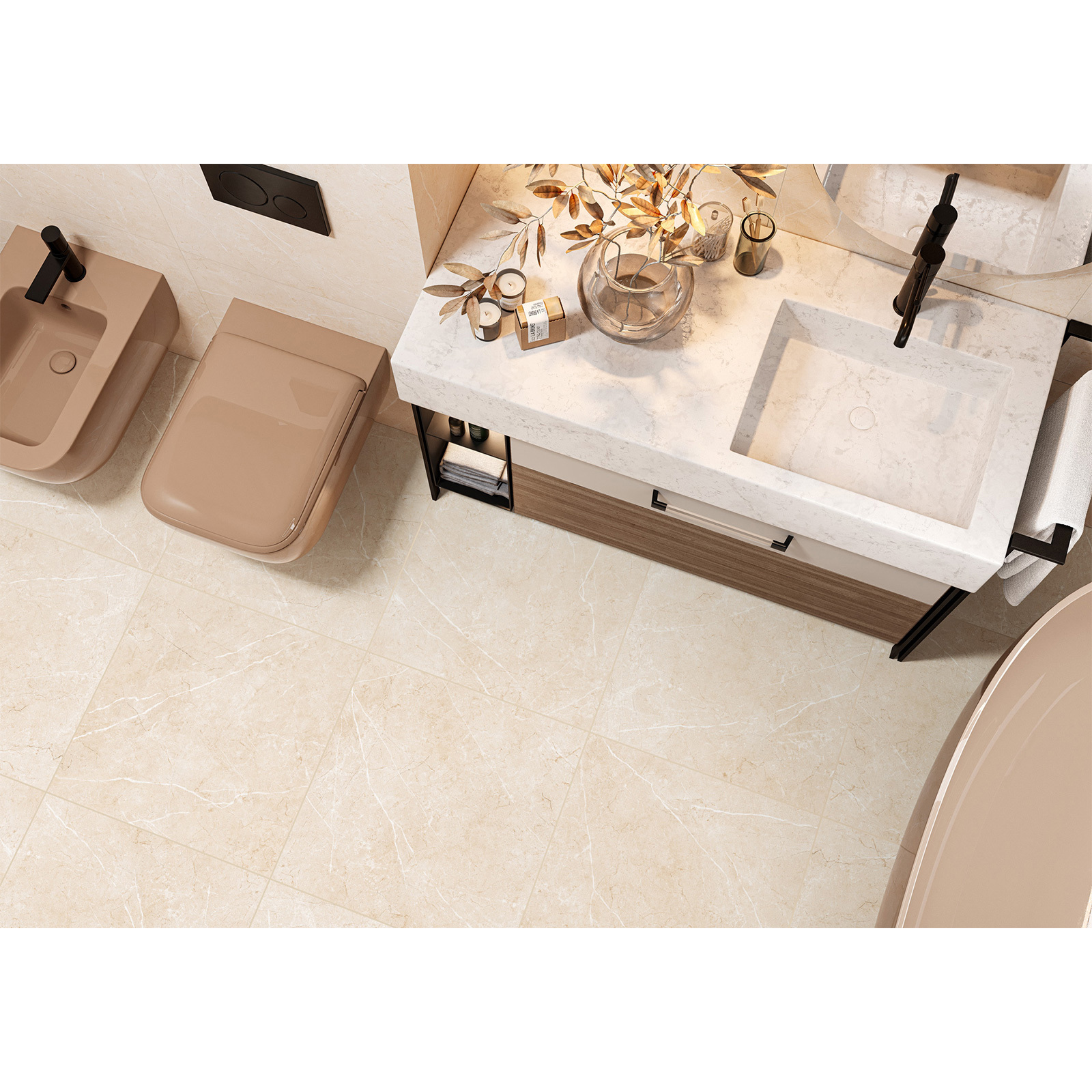 Изображение товара Керамогранит Alma ceramica CRema marfil GFU04CMF04R 60x60см 1.8 м² цвет бежевый