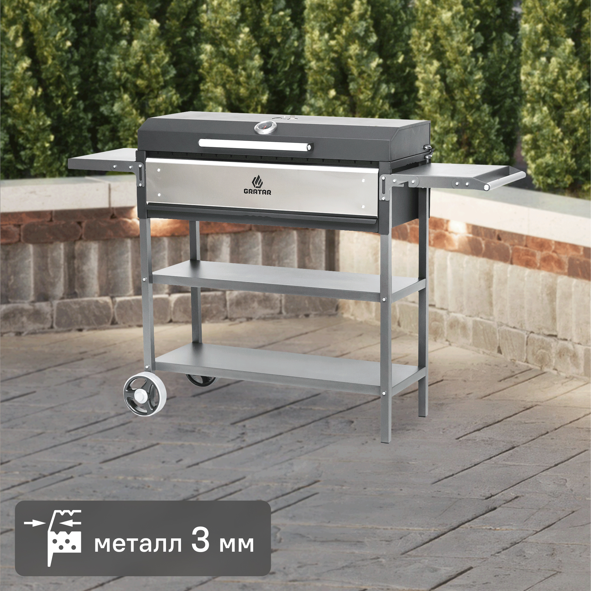 Изображение товара Мангал Gratar Professional P 3001 153x90x52 см сталь