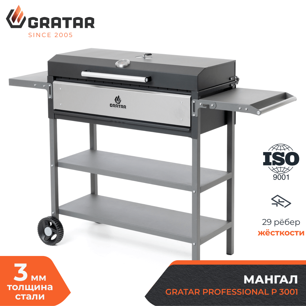 Мангал Gratar Professional P 3001 153x90x52 см сталь - 1