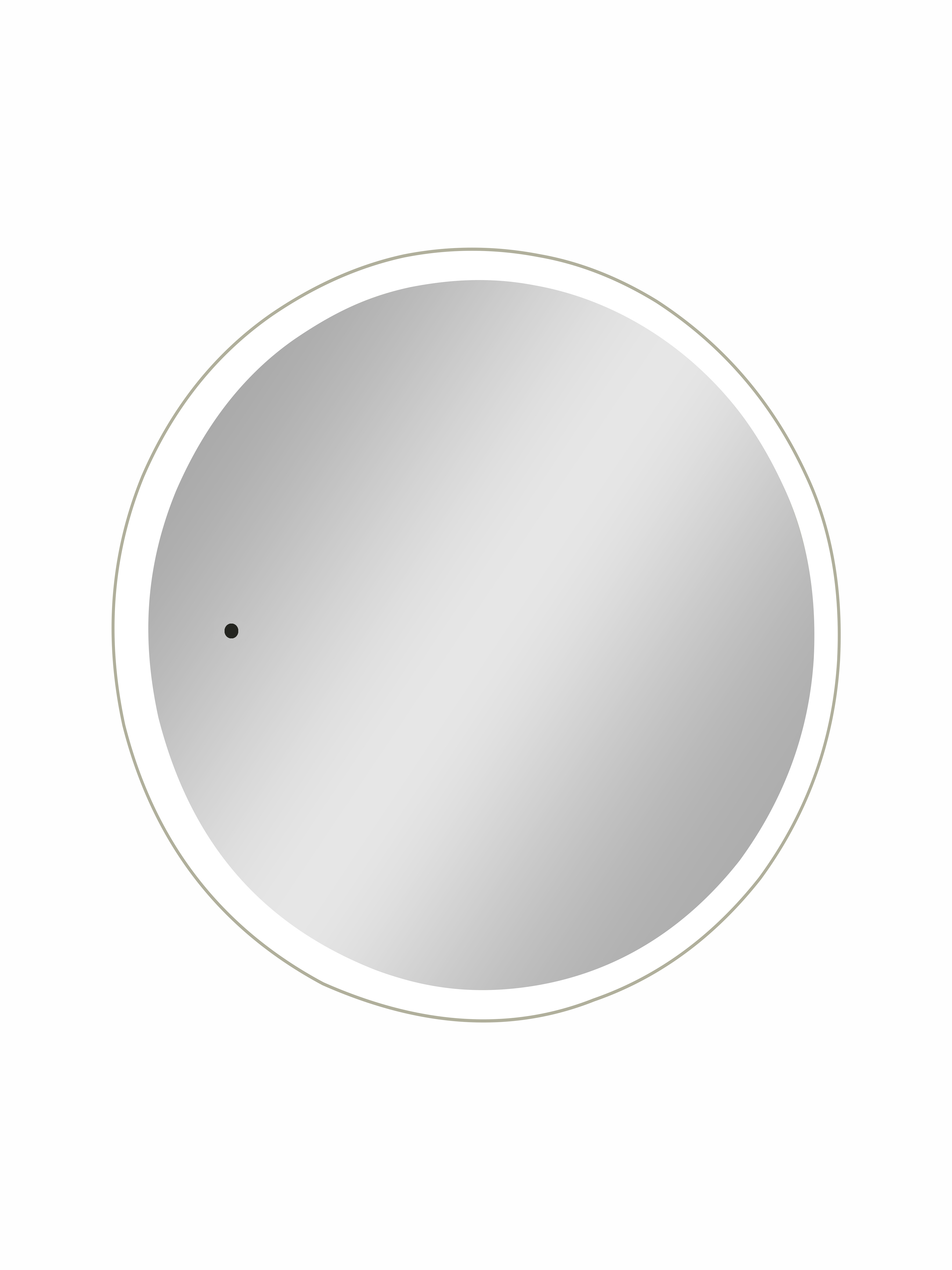 Изображение товара Шкаф зеркальный подвесной Time с подсветкой 70x70 см белый