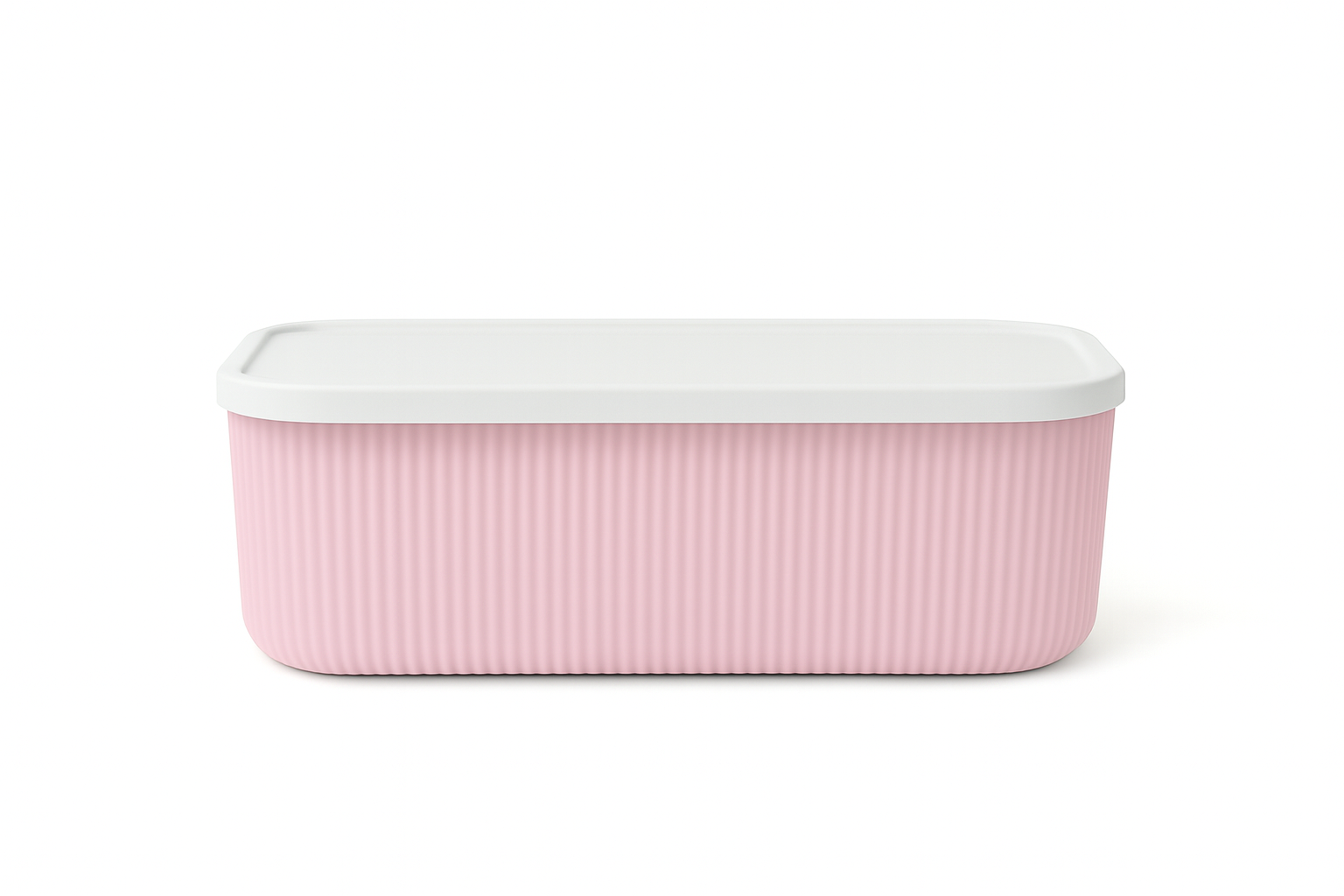 Изображение товара Корзина для хранения Primanova Рица 3.2 л пудровый цвет практичный пластиковый дизайн