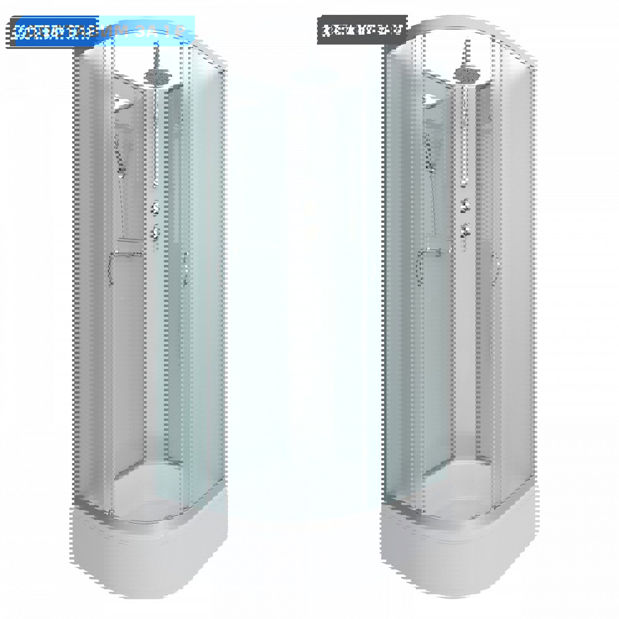 Изображение товара Душевая кабина Niagara 330944RBKT средний поддон 100x90см