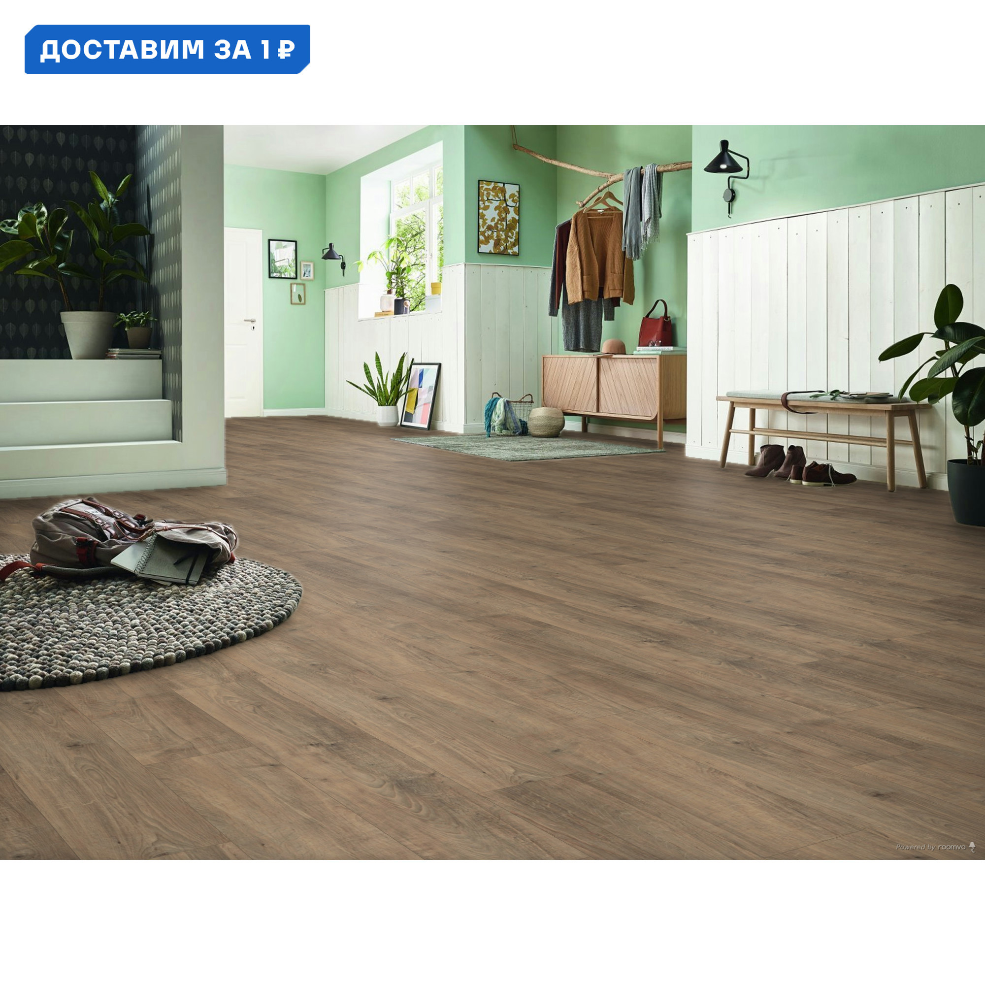 Изображение товара Ламинат Kronotex Exquisit Plus Дуб Бодега Коричневый D40422 8 мм 32 класс фаска