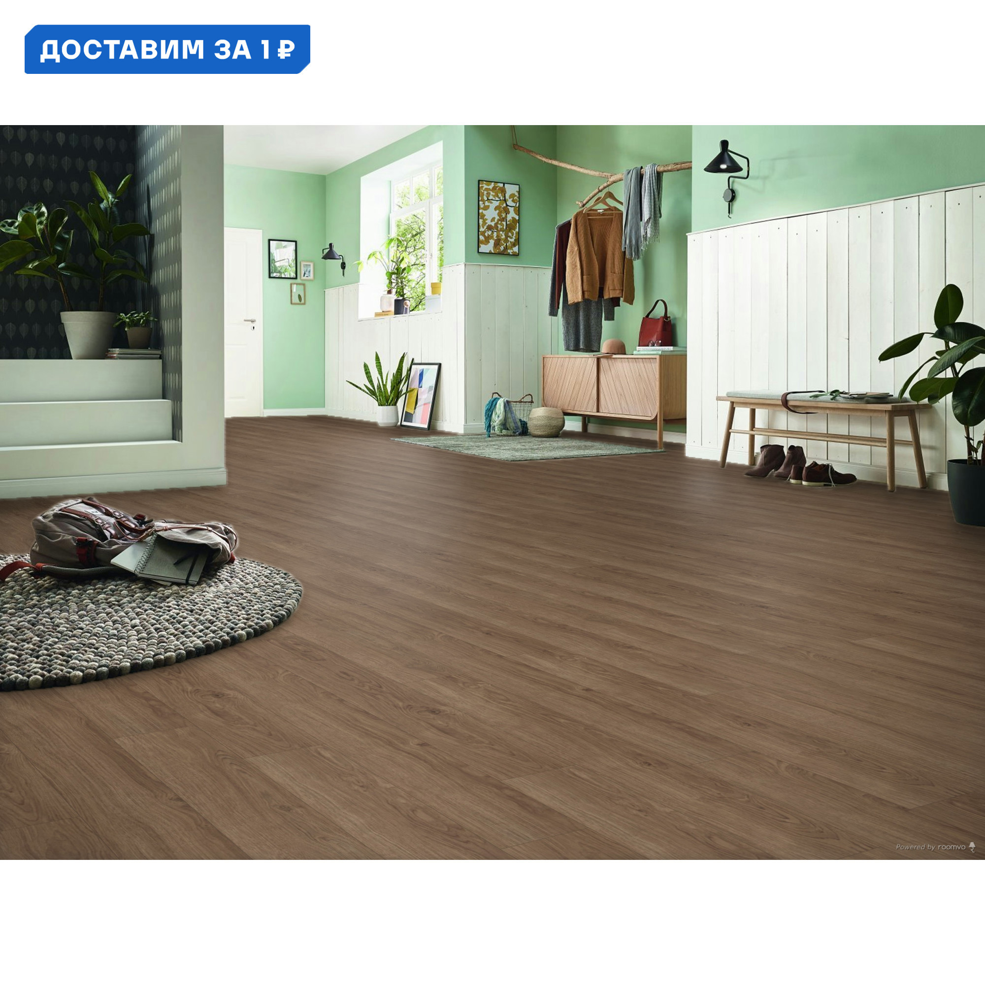 Изображение товара Ламинат Kronotex дуб опаловый кофейный 12 мм 33 класс с фаской 1.29 м2