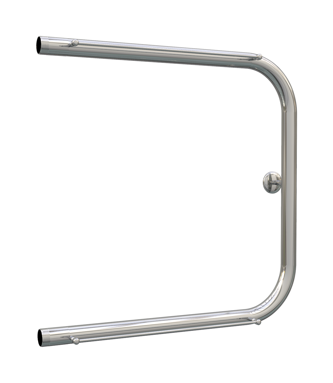 Изображение товара Водяной полотенцесушитель П-образный Роснерж с полкой 500x500 мм хром