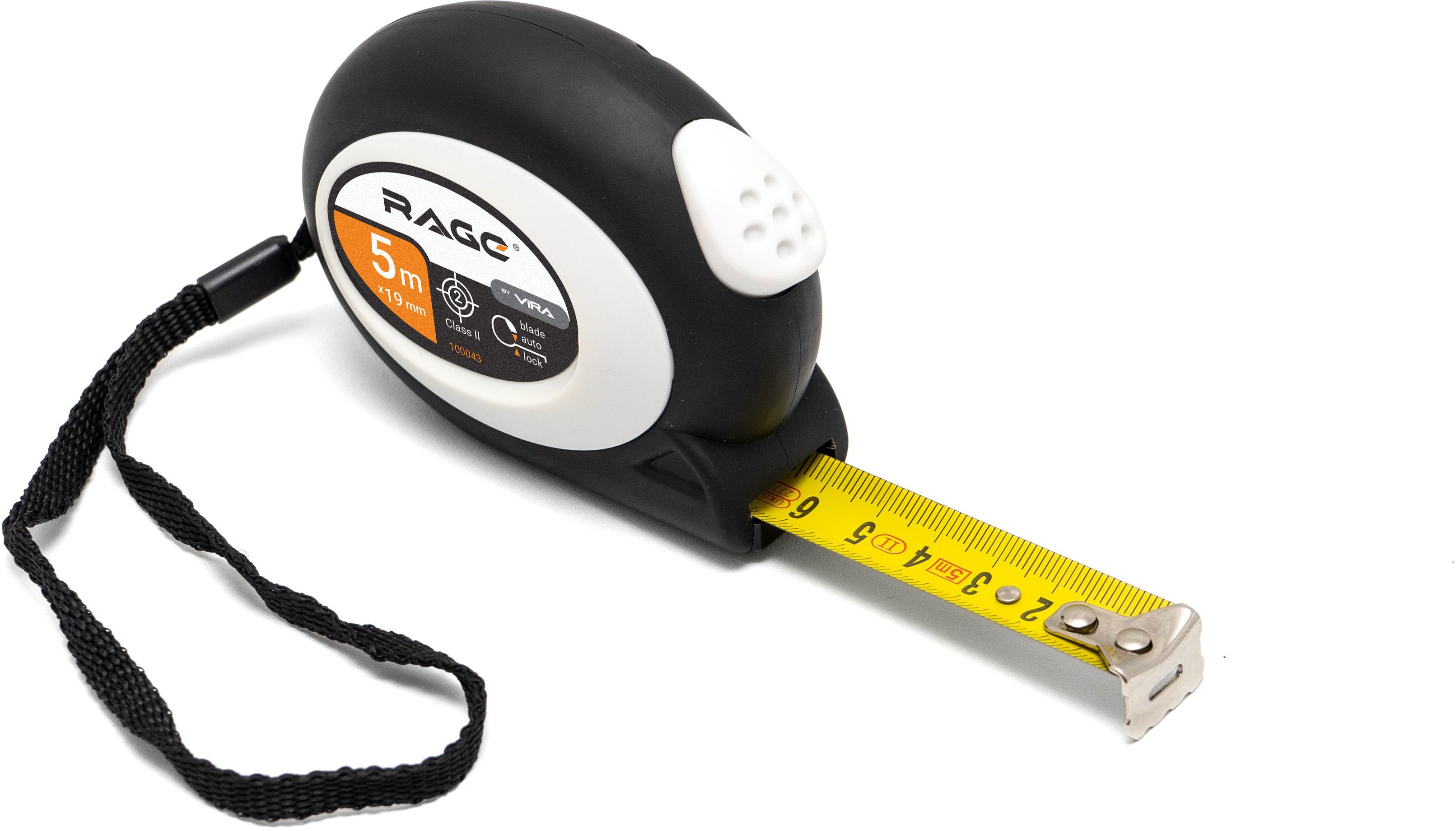 Изображение товара Рулетка Rage 100043 с автостопом длина 5 м и ширина 19 мм