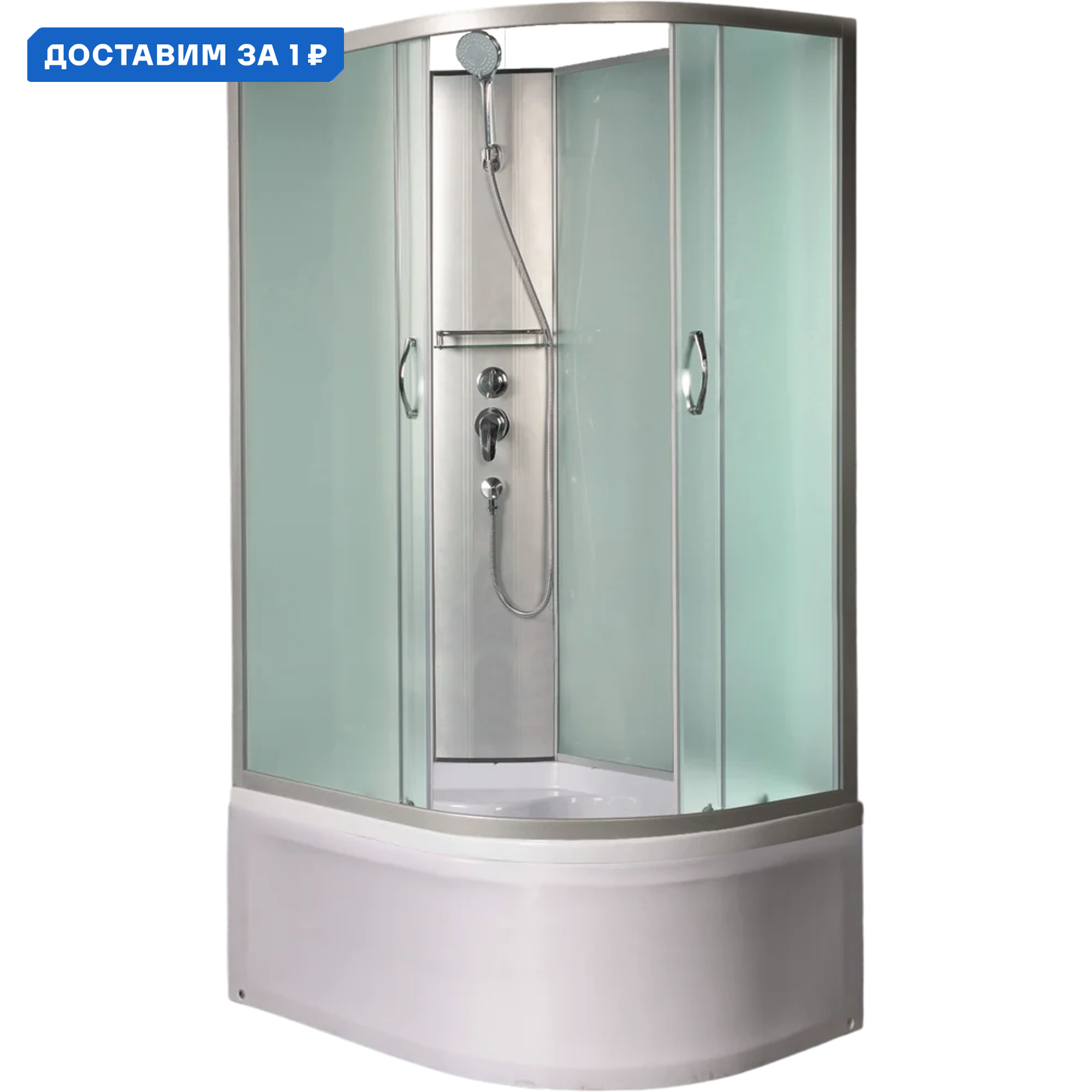 Изображение товара Душевая кабина River Nara Б/К XL 100x80 см с высоким поддоном