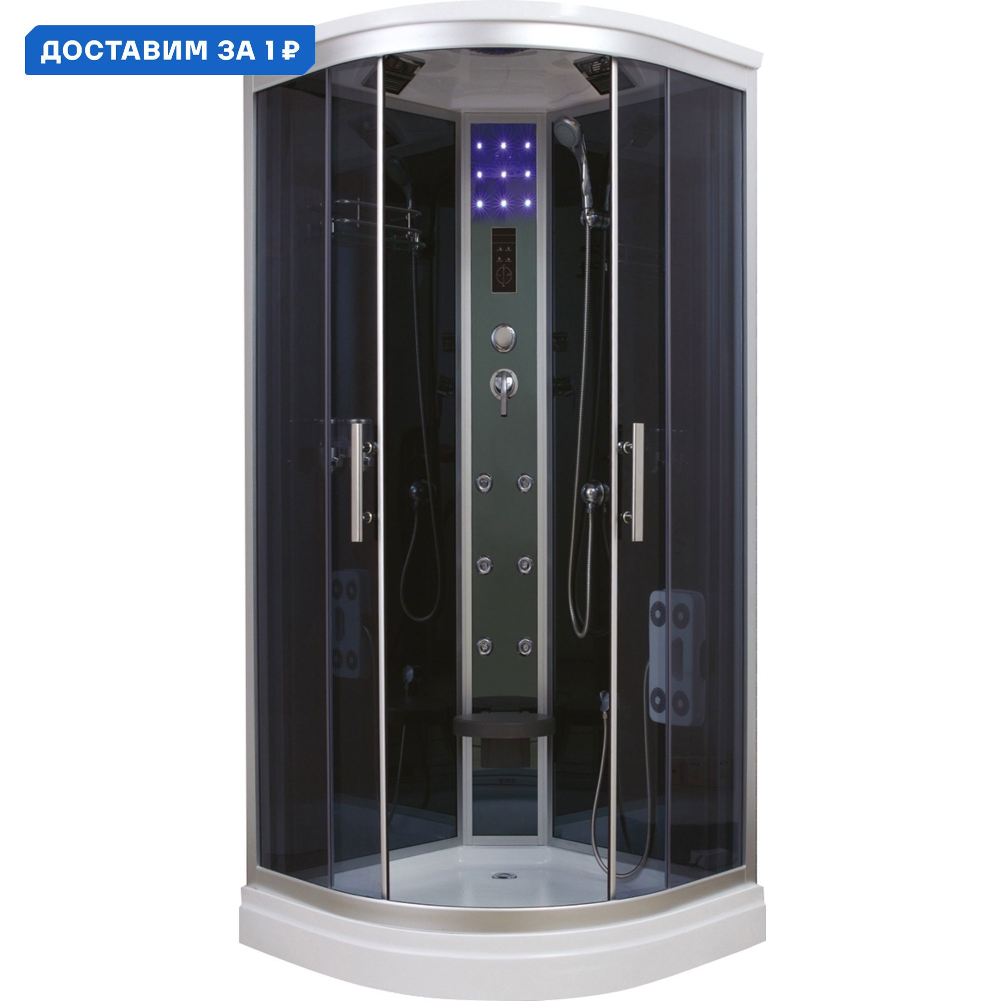 Изображение товара Душевая кабина Timo T-1109 средний поддон 90x90см современный дизайн