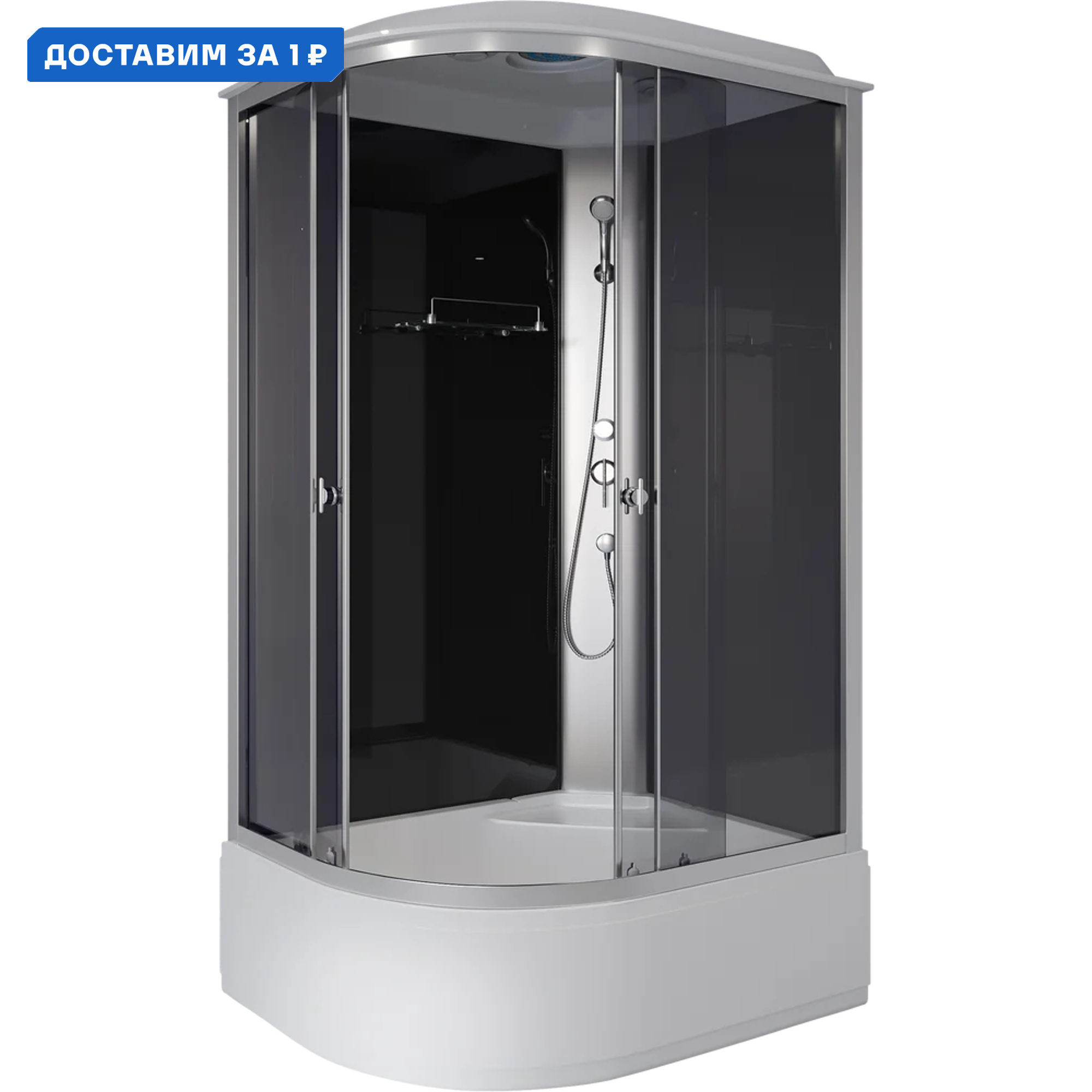 Изображение товара Душевая кабина Niagara Eco E120/90/40R/TN 120х90 см высокая модель